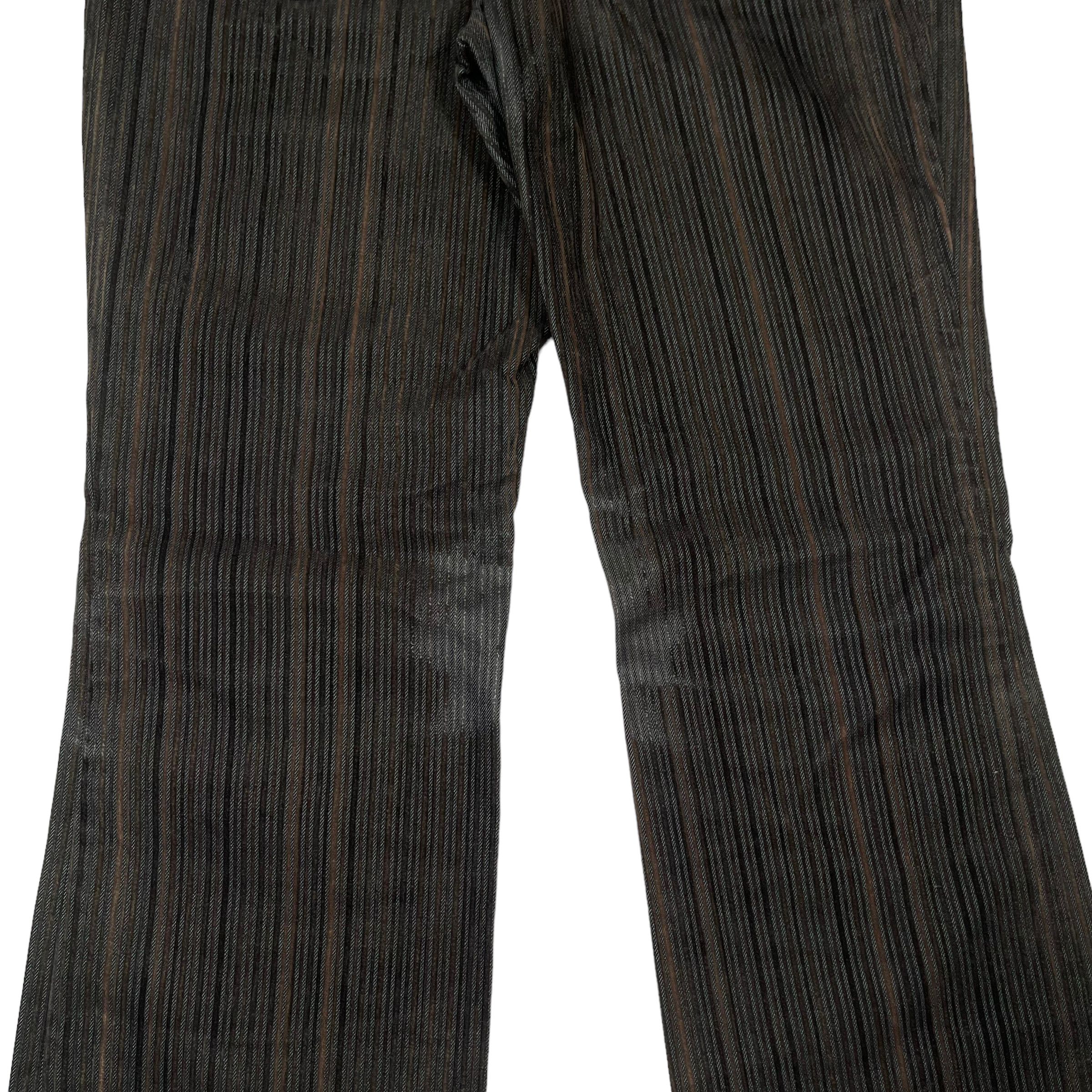 If Six Was Nine × Le Grande Bleu (L.G.B.) × Tornado Mart Tornado Mart Corduroy Striped Flare Pants Size US 30 / EU 46 - 9 Thumbnail