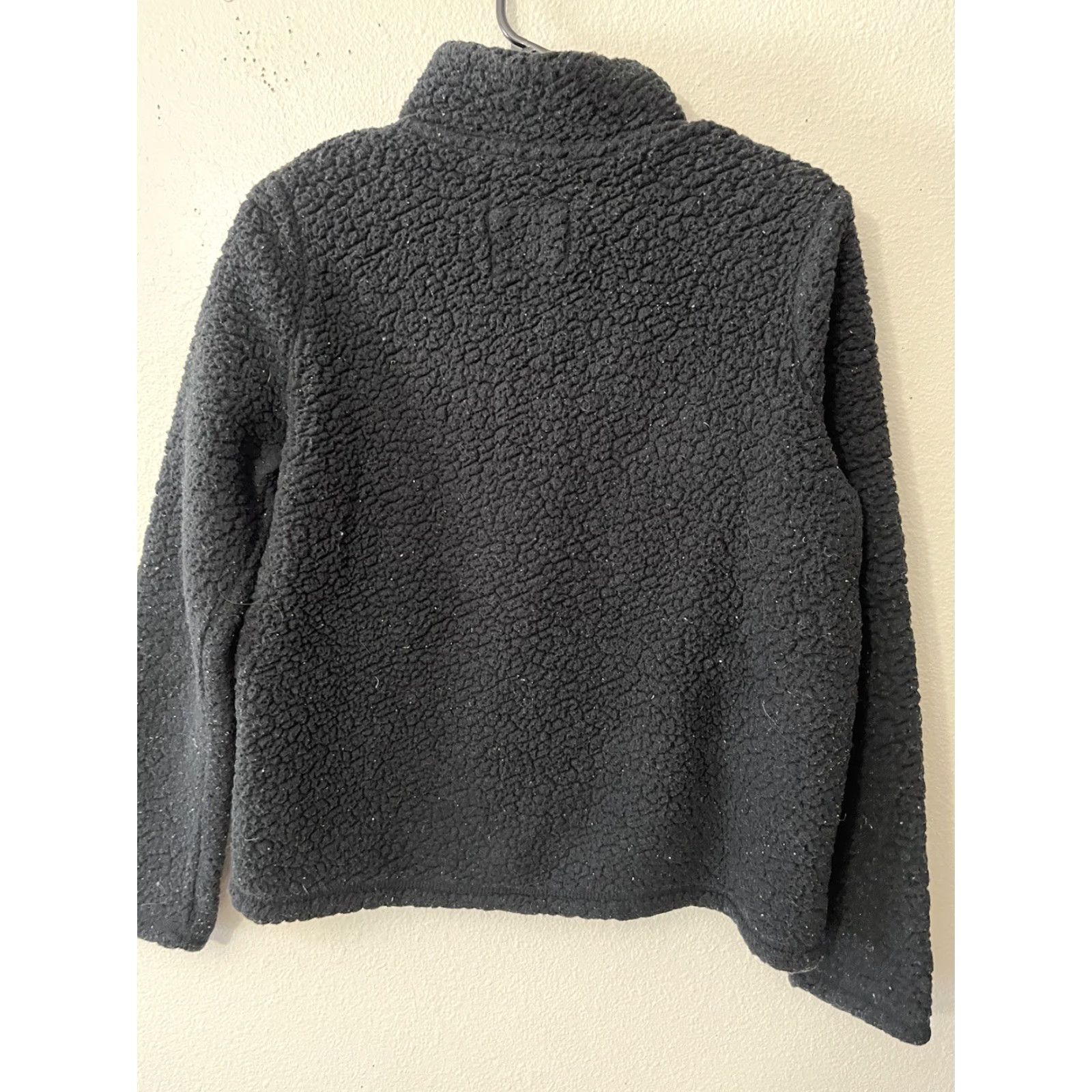 Abercrombie & Fitch Abercrombie & Fitch Black 1/4 Zip Pullover Sherpa Teddy Bear Women’s Sm Sweatshirt Size S / US 4 / IT 40 - 2 Thumbnail