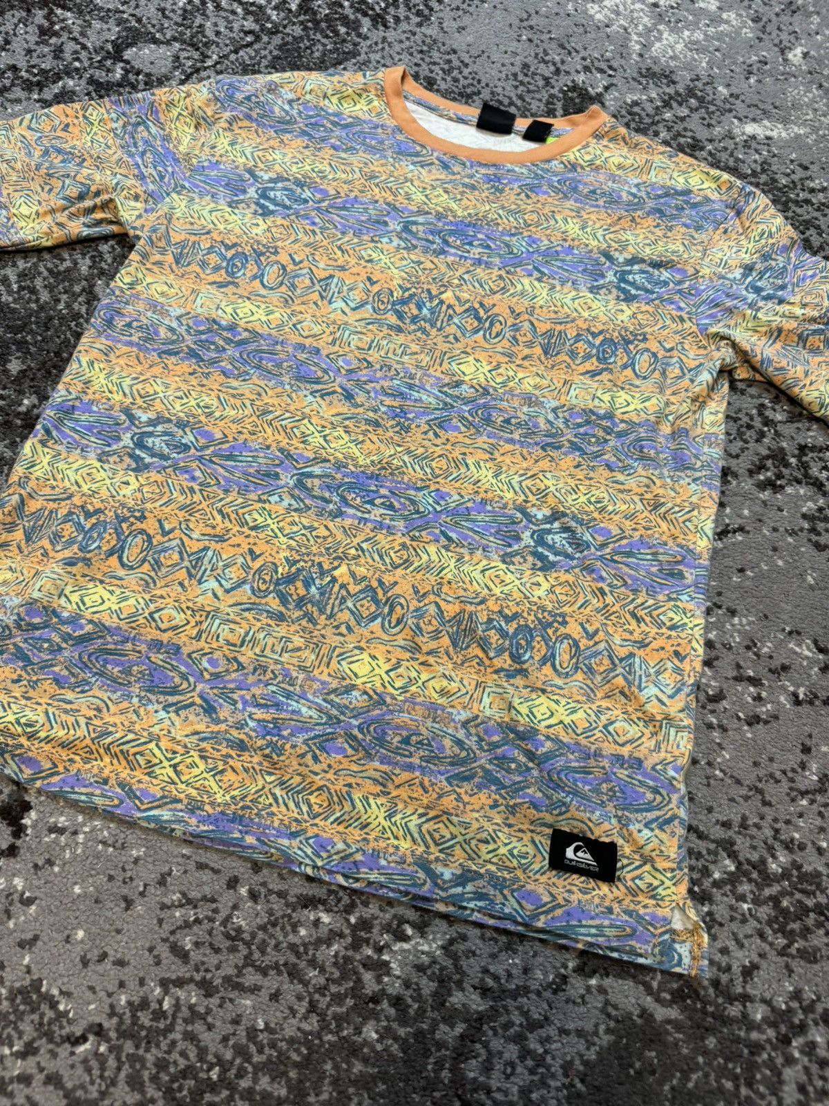 Quiksilver × Vintage Vintage Y2K Quiksilver 90S VIBES AOP SS TEE HEYDAY Size US M / EU 48-50 / 2 - 2 Thumbnail