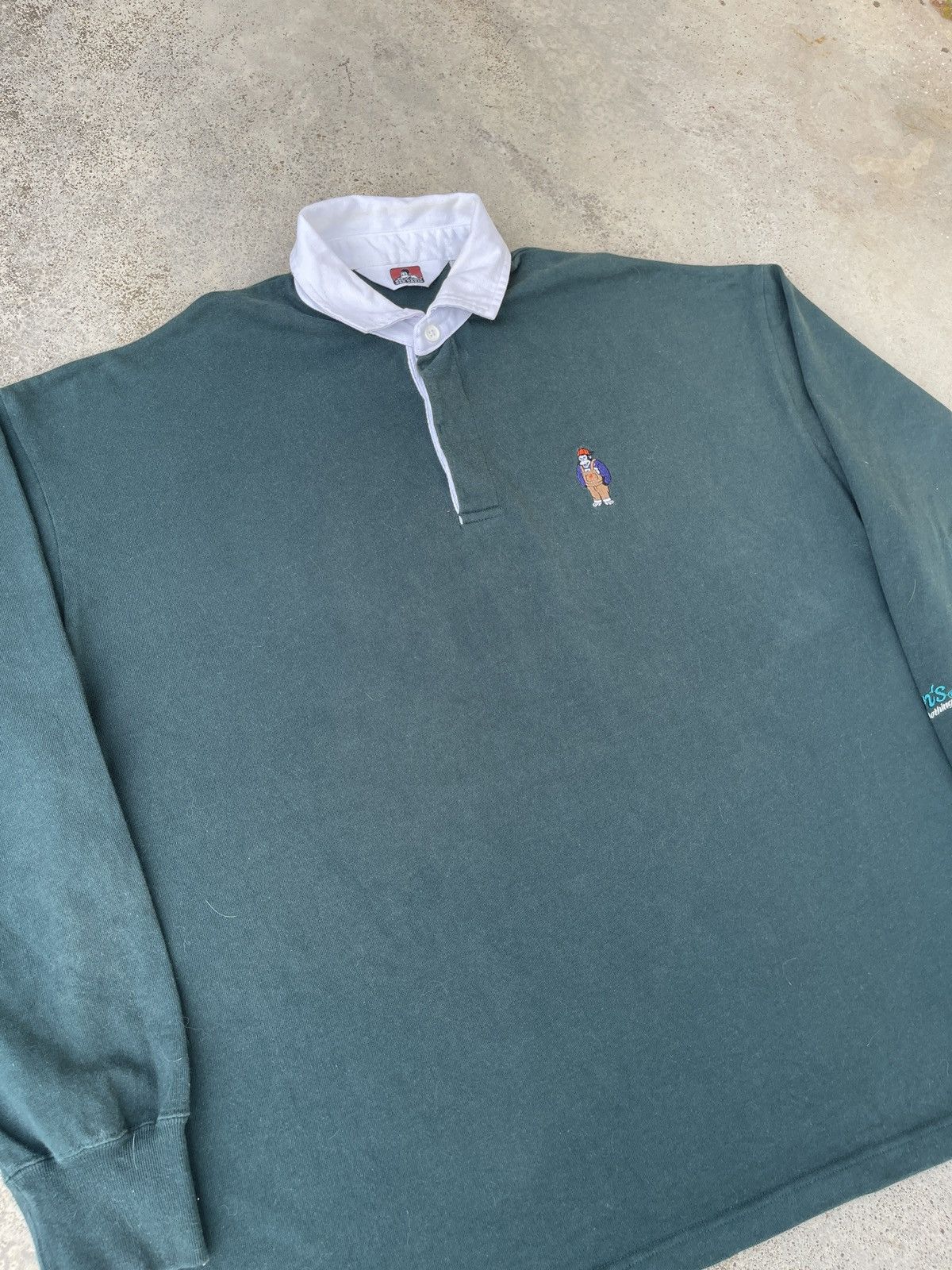 Ben Davis × Vintage Ben Davis Polo Rugby Long sleeve Size US XXL / EU 58 / 5 - 5 Thumbnail