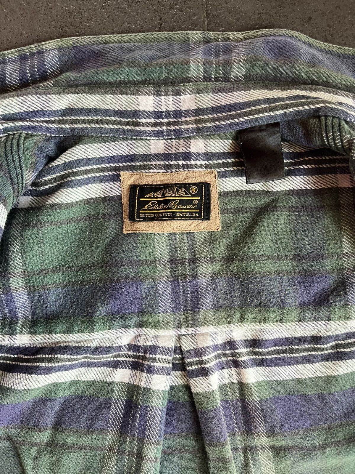 Vintage Vintage 80s Eddie Bauer Plaid Flannel Flap Pocket Lumberjack Size US L / EU 52-54 / 3 - 13 Thumbnail