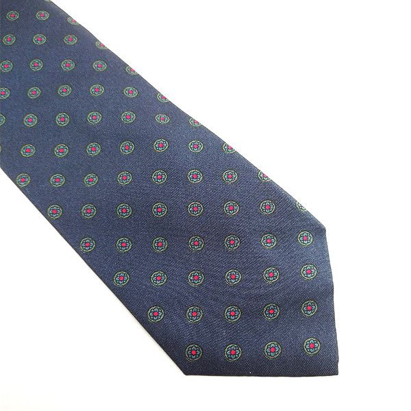 Other Vintage 1980s Duque Tie Necktie The Foulard Spain 100% Silk Size ONE SIZE - 3 Thumbnail