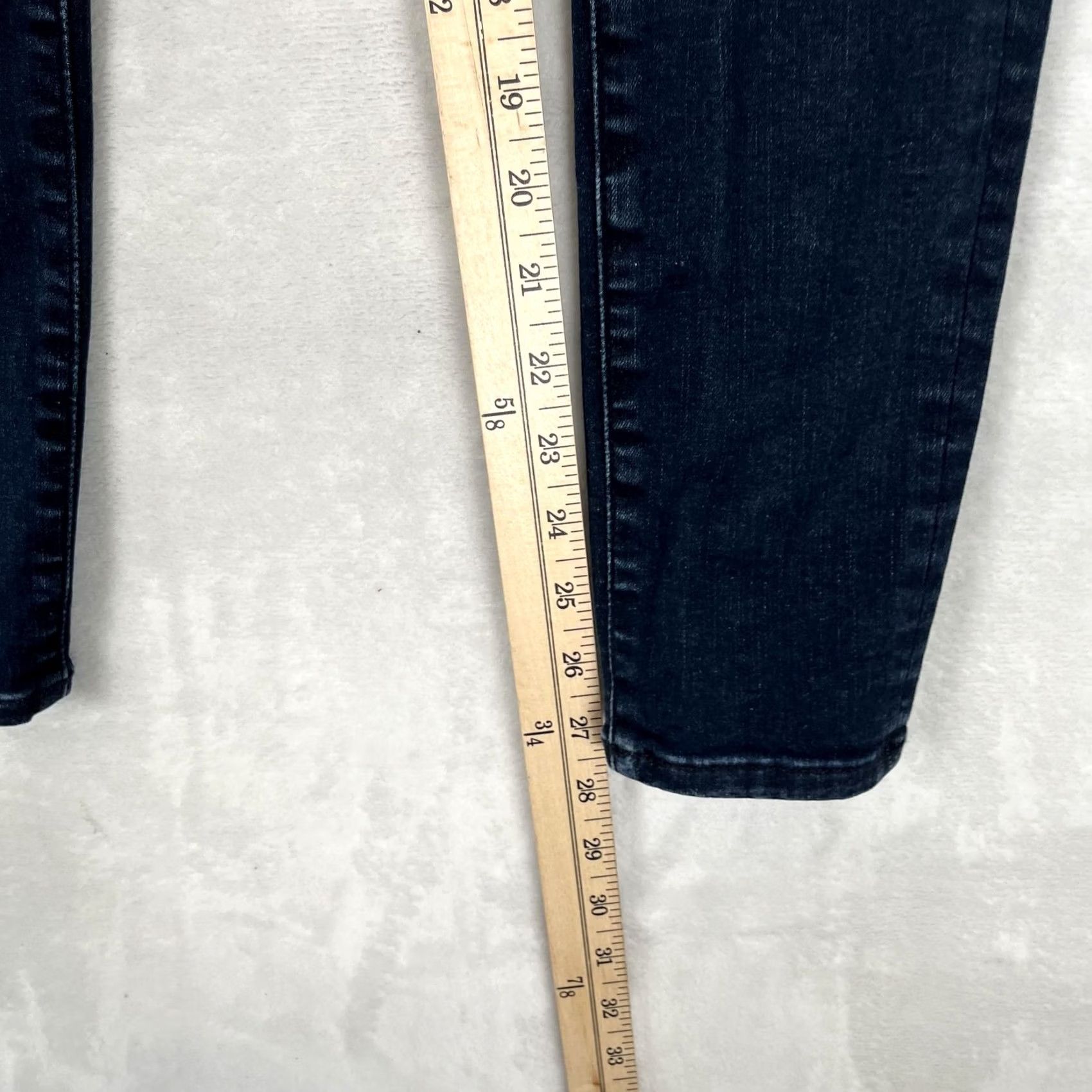 Abercrombie & Fitch Abercrombie & Fitch Simone High Rise Super Skinny Jeans Womens 00 Blue Denim Long Description? Size 24" / US 00 / IT 34 - 2 Thumbnail