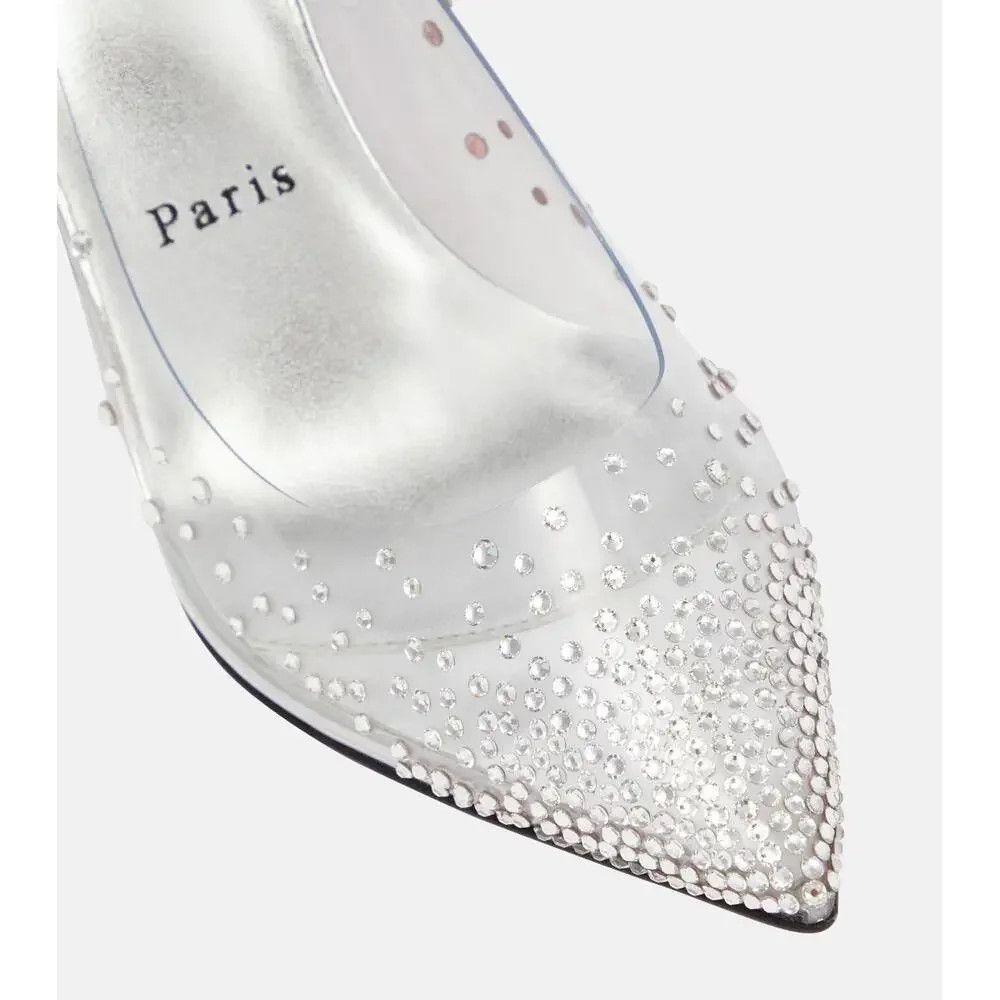 Christian Louboutin os11x0526 Degrastrass PVC 85mm Pumps in Clear Size US 7 / IT 37 - 3 Thumbnail