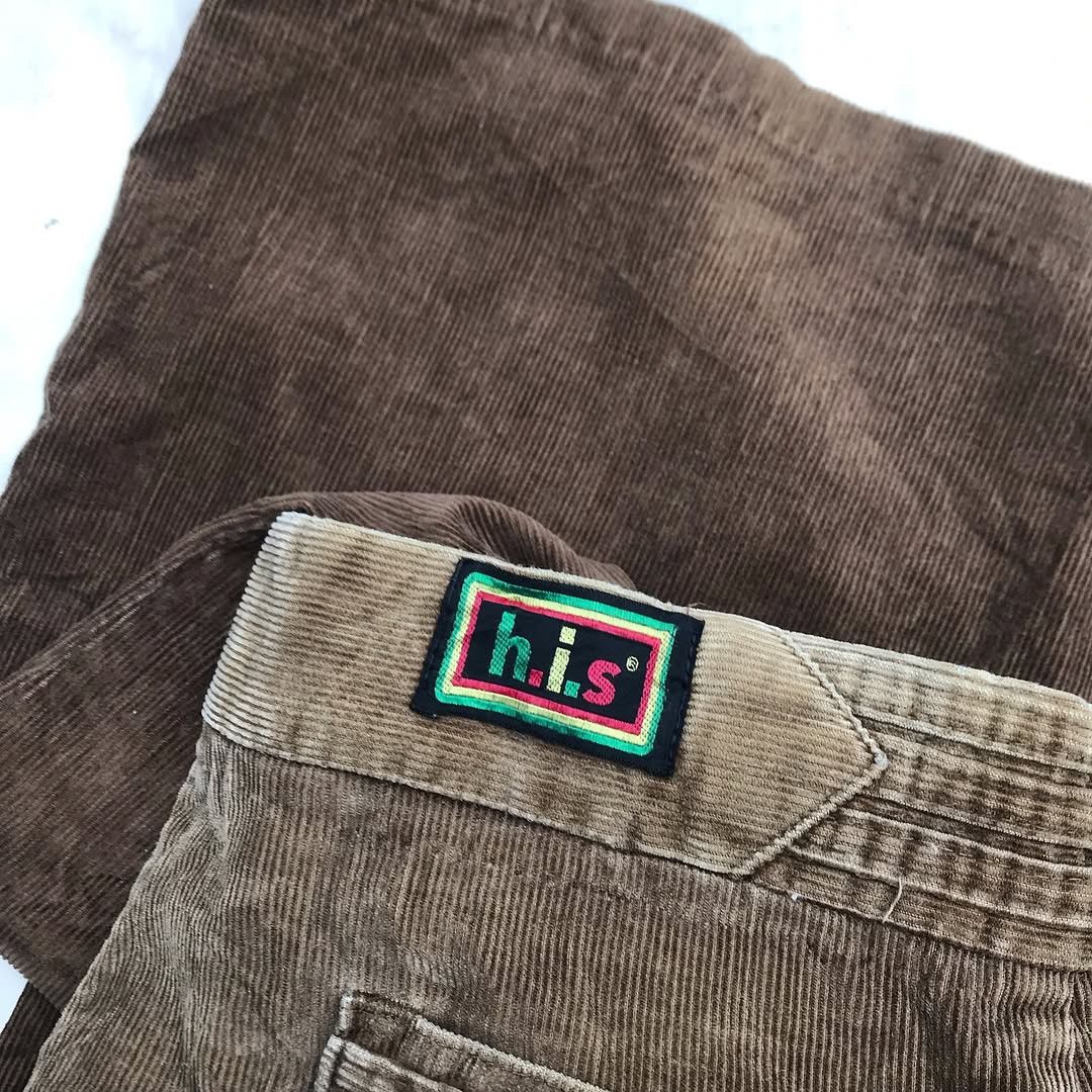 Le Grande Bleu (L.G.B.) × Vintage Vintage 60s His Clothing Brown Corduroy Trouser Pants menswe Size US 33 - 10 Thumbnail