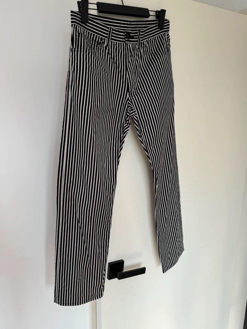 Comme des Garcons Comme Des Garcons size XS Black and white striped slacks Size US 26 / EU 42 - 2 Thumbnail