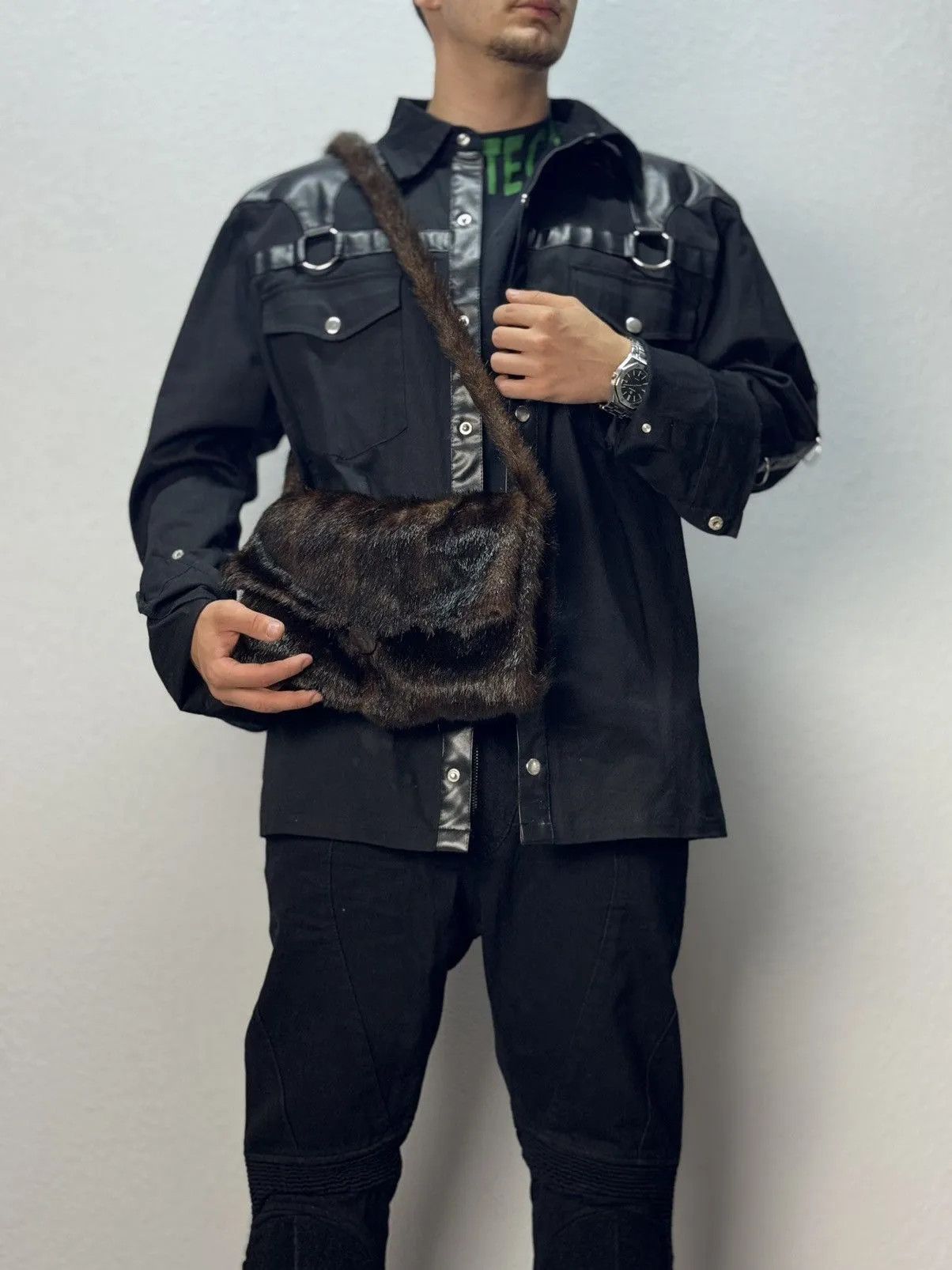If Six Was Nine Vintage Hysteric Glamour Style Fur Rabbit Opium Bag Gothic Size ONE SIZE - 7 Thumbnail