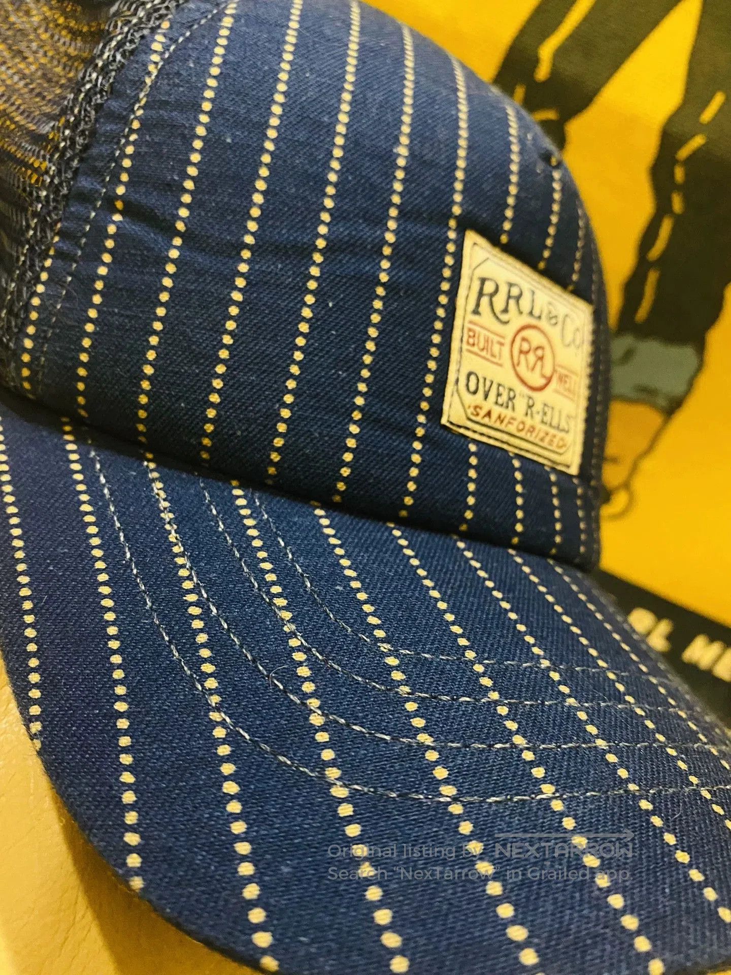 RRL Ralph Lauren RRL Wabash Blue Dye Baseball Cap. Size ONE SIZE - 5 Thumbnail