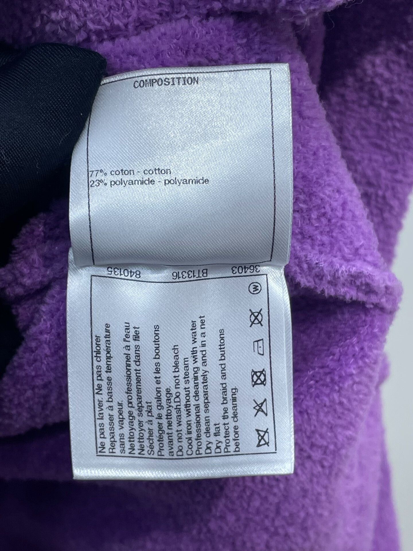 Chanel Chanel Resort Collection Purple Chain-Trim Cardigan Size XS / US 0-2 / IT 36-38 - 7 Thumbnail