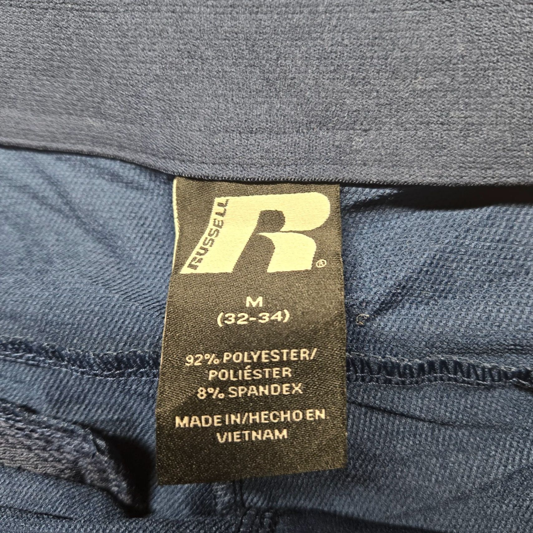 Vintage Russell Pants Adult M Blue 100% Polyester double knit Chino Slacks Zip Pocket Womens Size 32" / US 10 / IT 46 - 3 Thumbnail