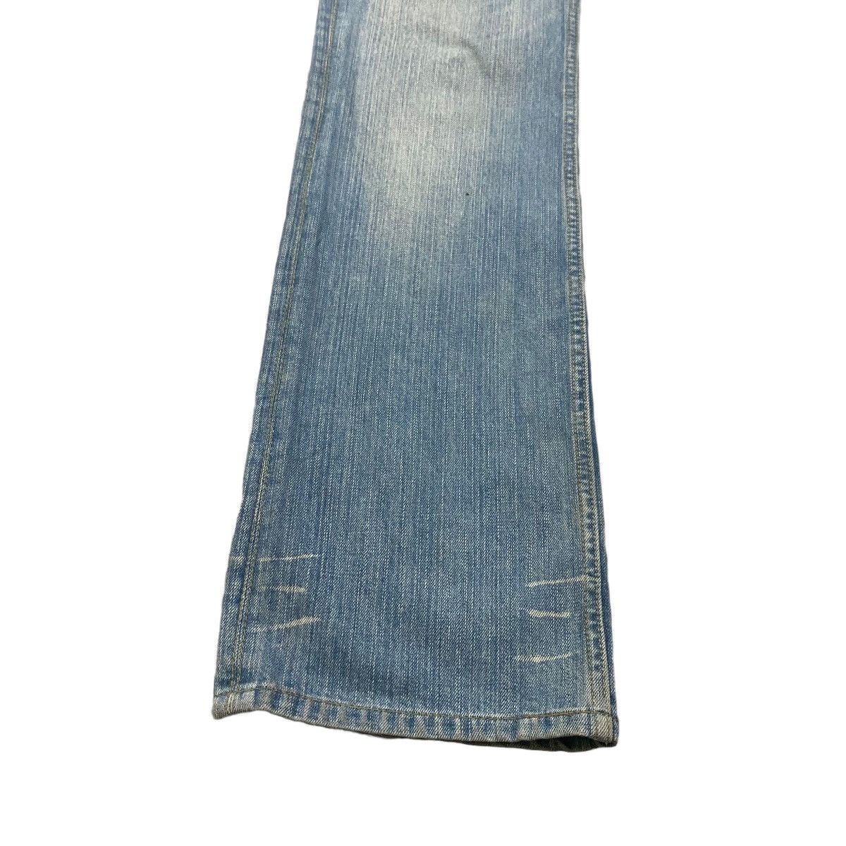 Japanese Brand NCFM Denim Flare Leather Pocket Faded Jeans Size US 30 / EU 46 - 7 Thumbnail