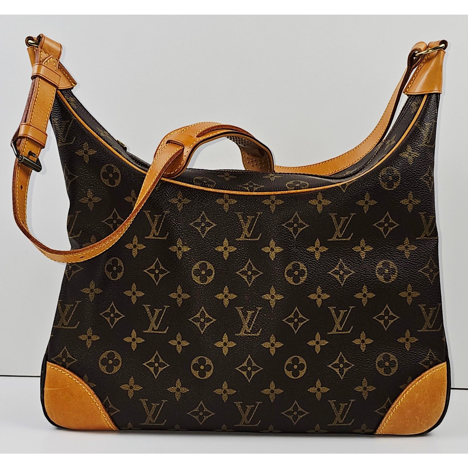 Louis Vuitton Louis Vuitton Monogram Boulogne 35 Shoulder Bag Brown Size ONE SIZE - 1 Thumbnail