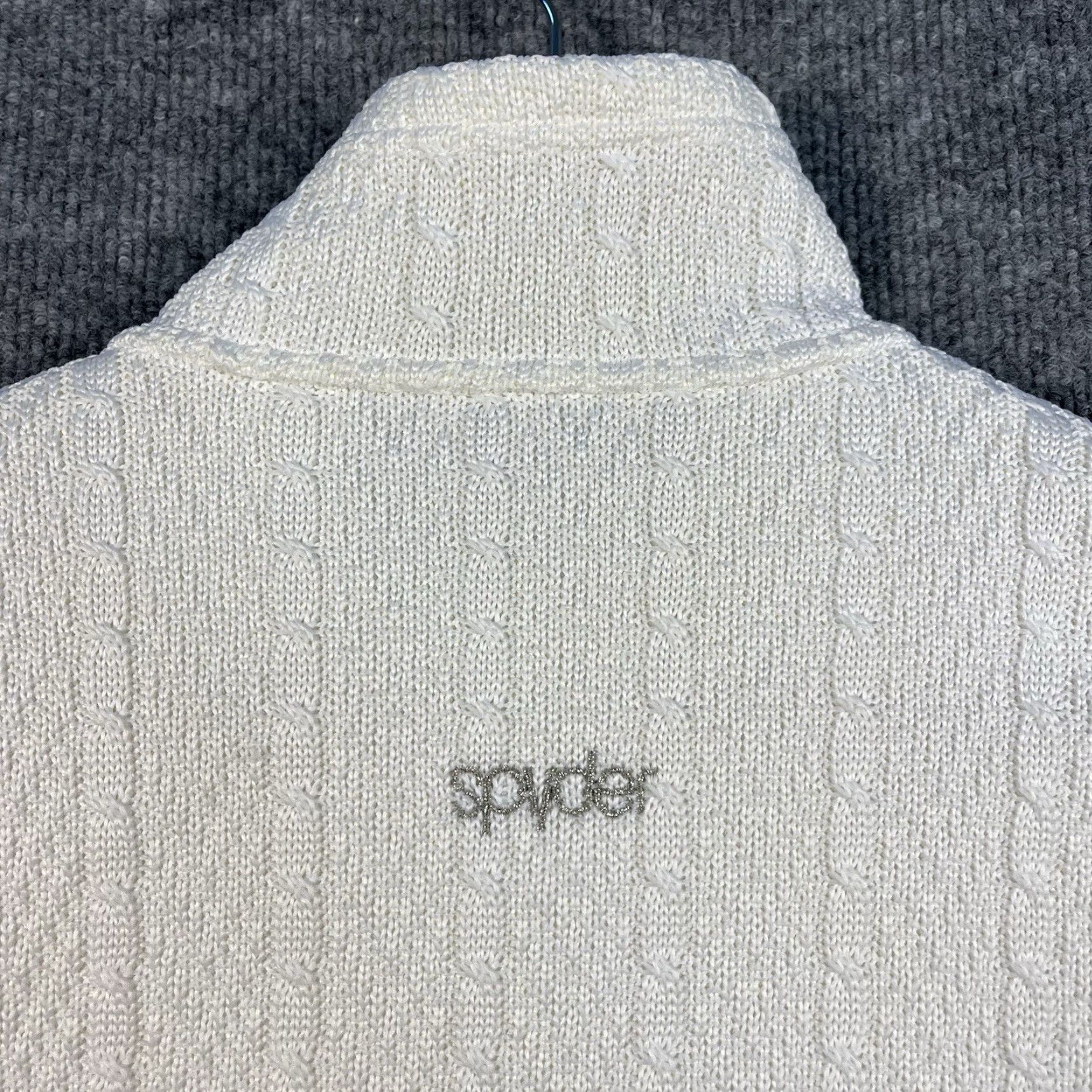 Spyder Spyder Womens Major Core Cable Stryke White Sweater Jacket Full Zip Size Medium Size M / US 6-8 / IT 42-44 - 6 Thumbnail
