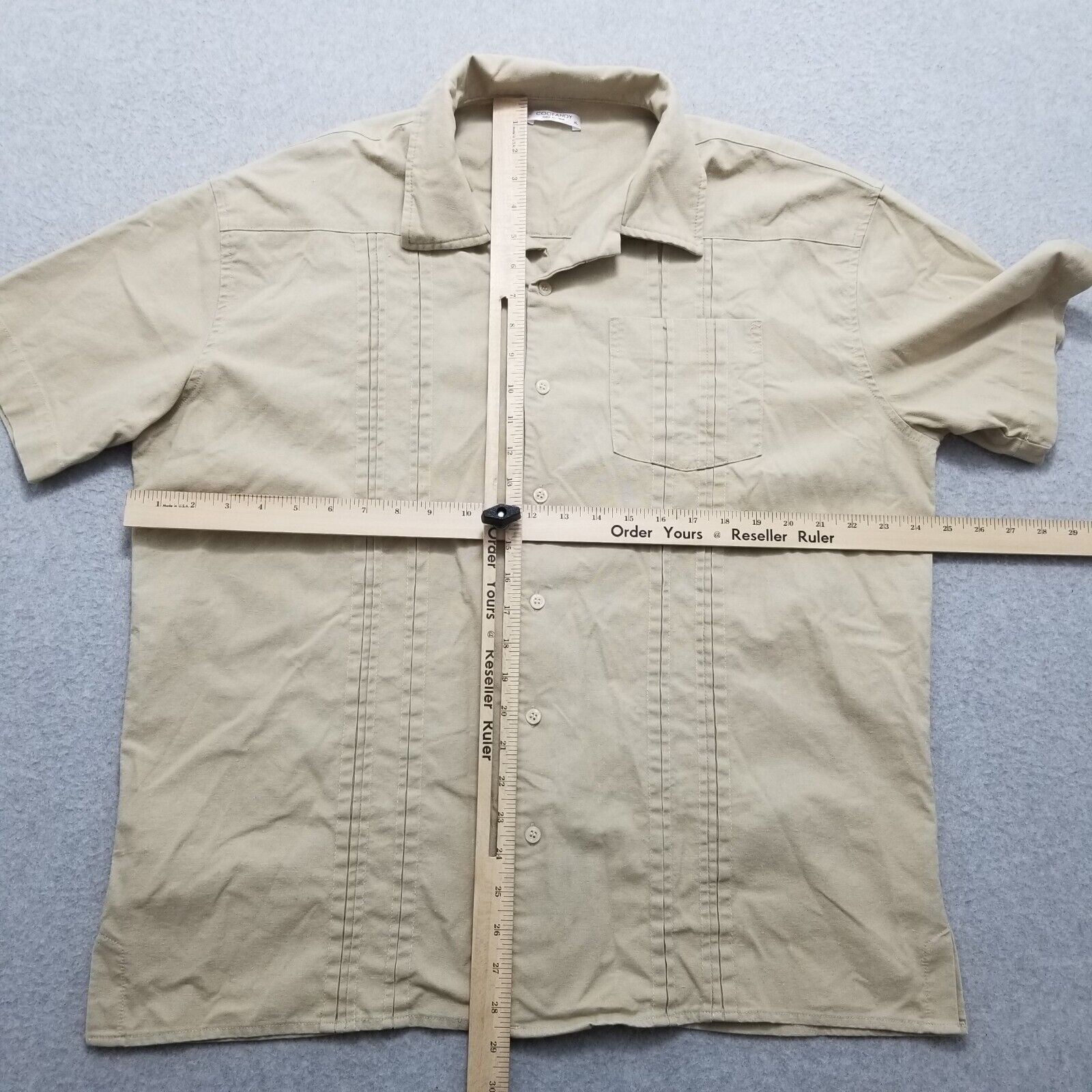Other Coofandy Shirt Mens XL Button Up Short Sleeve Cotton Blend Size US XL / EU 56 / 4 - 7 Thumbnail