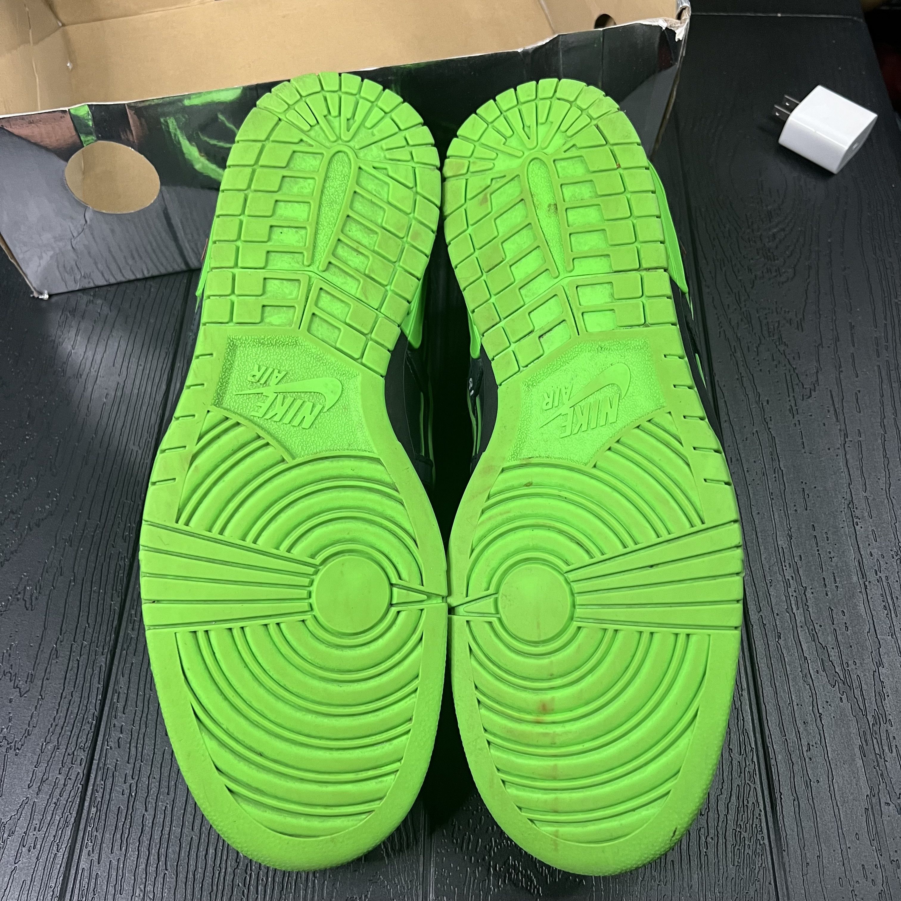 Nike × Off-White Nike Air Rubber Dunk Off-White Green Strike (2020) Size US 15 / EU 48 - 16 Thumbnail