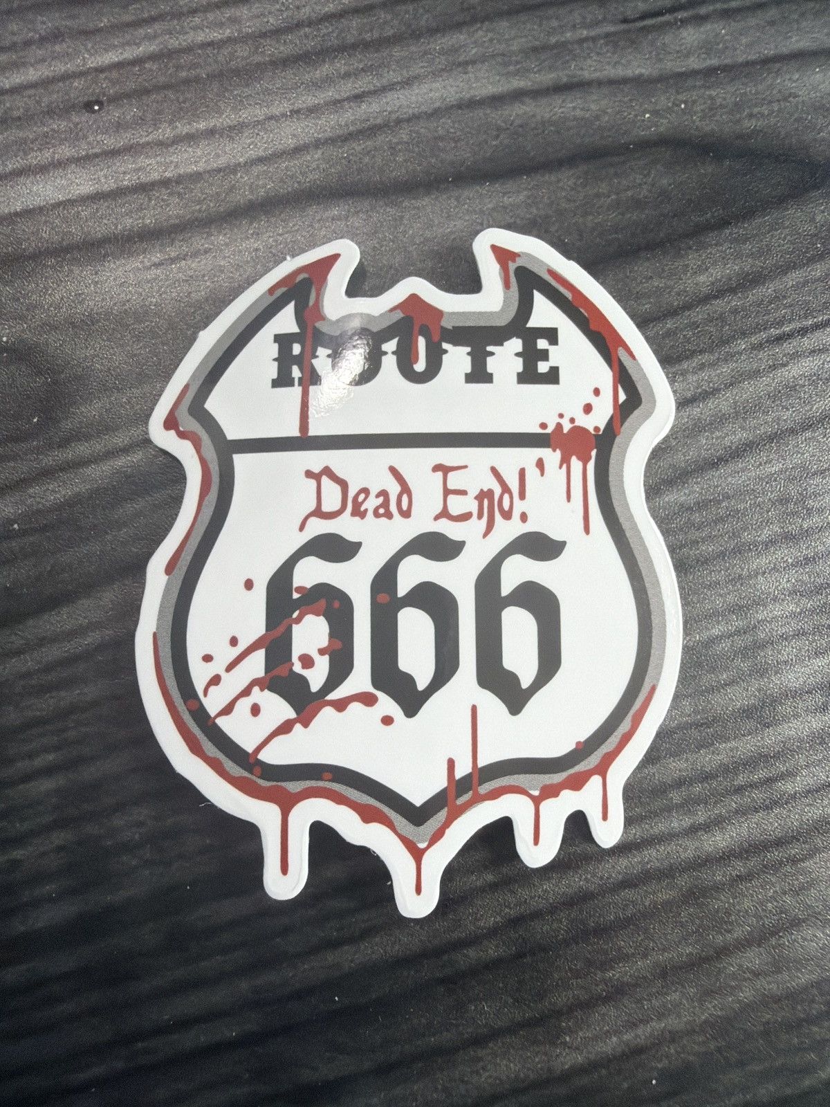 Route 66 Route 666 Dead End! Sticker Size ONE SIZE - 1 Thumbnail