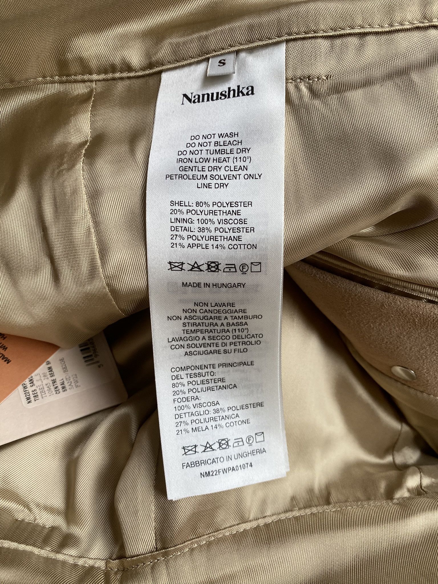 Nanushka NWT $2195 - Regenerated Leather Suede Pants Size US 30 / EU 46 - 12 Thumbnail
