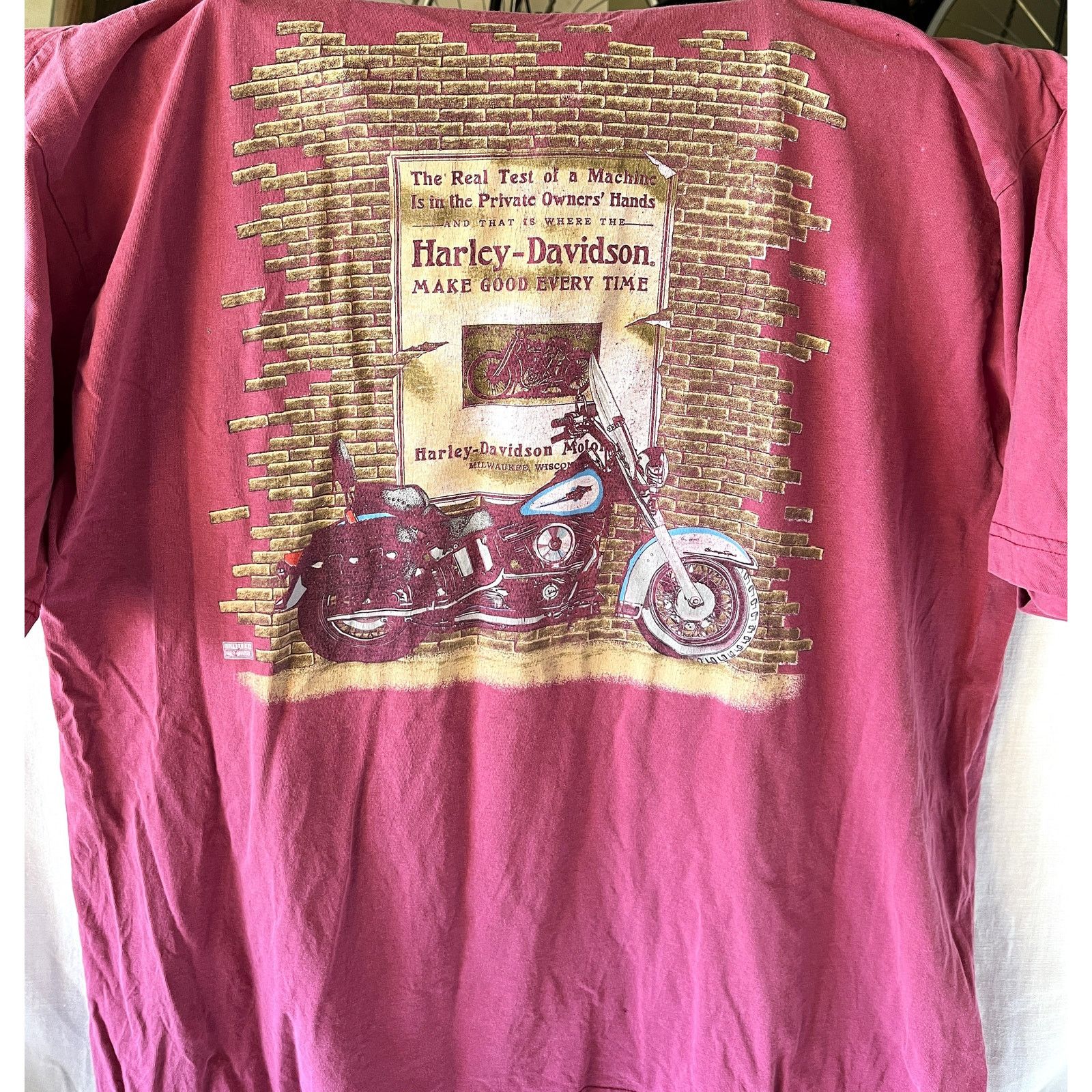 Harley Davidson Vintage Official Harley-Davidson Tee Shirt Size XL Size US XL / EU 56 / 4 - 7 Thumbnail