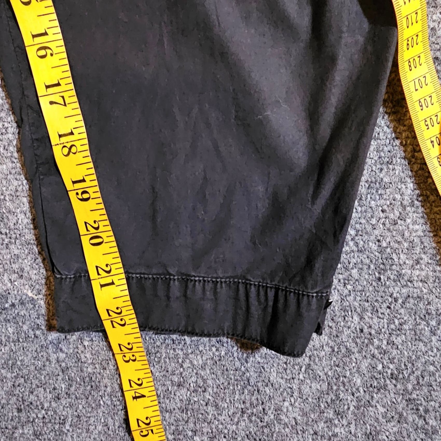 Eileen Fisher Eileen Fisher Pants Womens L Black Capri Zippered Stretch Casual Capris Size 36" / US 14 / IT 50 - 7 Thumbnail