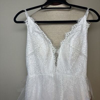 Other A-Line/Princess Tulle Applique V-neck Sleeveless Sweep/Brush Size ONE SIZE - 12 Thumbnail