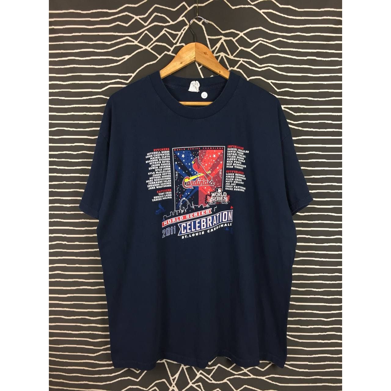 MLB × Vintage Vtg MLB St. Louis Cardinals 2011 World Series Champions Tee Size US XL / EU 56 / 4 - 1 Thumbnail