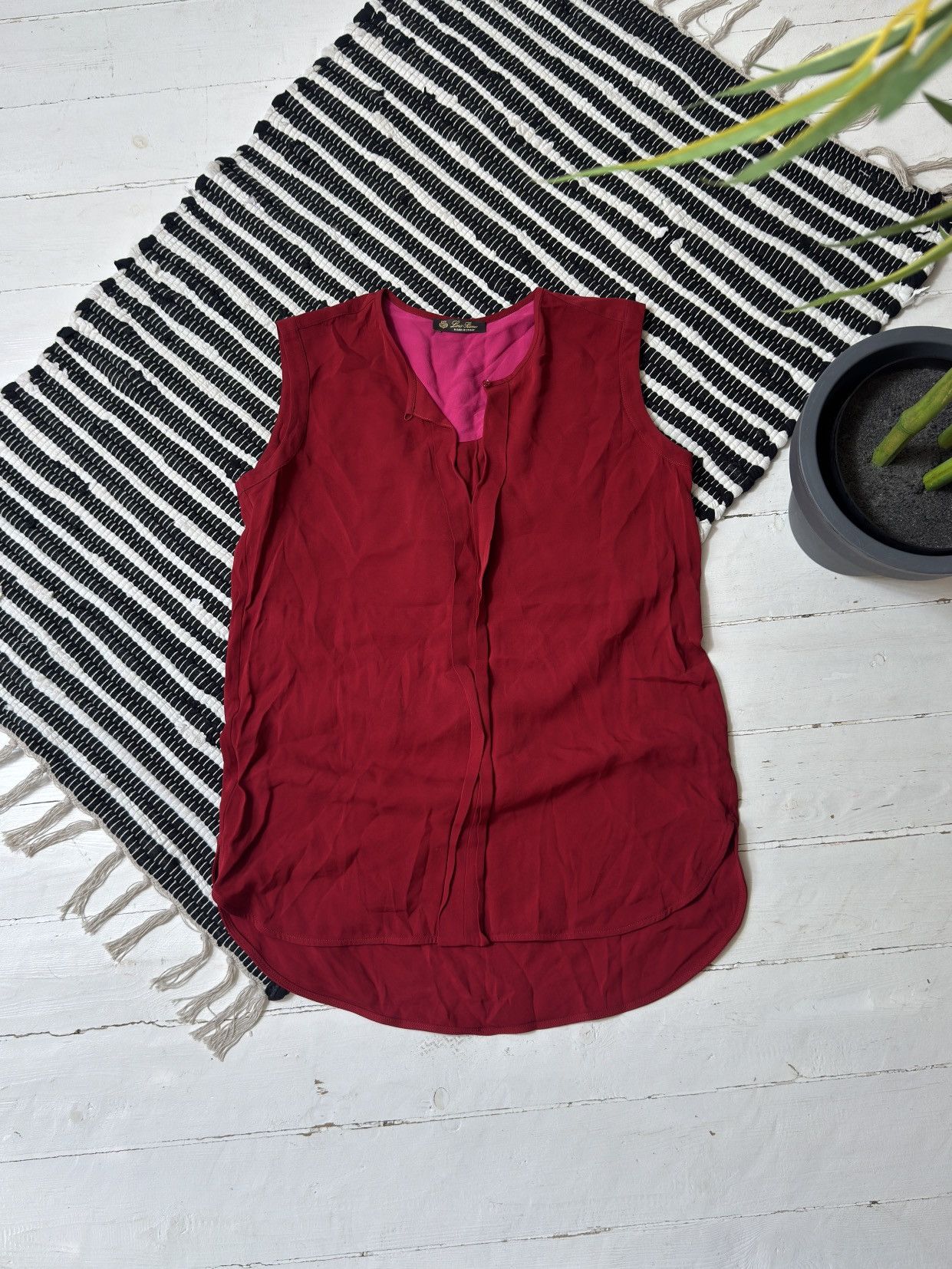 Loro Piana VINTAGE LORO PIANO 2000s BLOUSE Size XS / US 0-2 / IT 36-38 - 1 Thumbnail