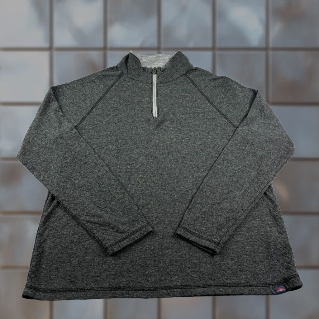 Faherty Faherty Sweater Mens Large Gray Cloud Cotton 1/4 Zip Pullover Golf Casual Preppy Size US L / EU 52-54 / 3 - 1 Thumbnail