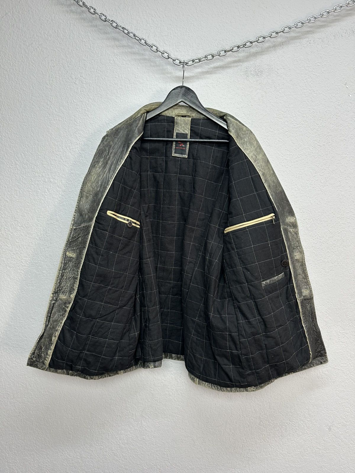 If Six Was Nine Vintage Balenciaga Style Distressed Leather Jacket Size US M / EU 48-50 / 2 - 10 Thumbnail
