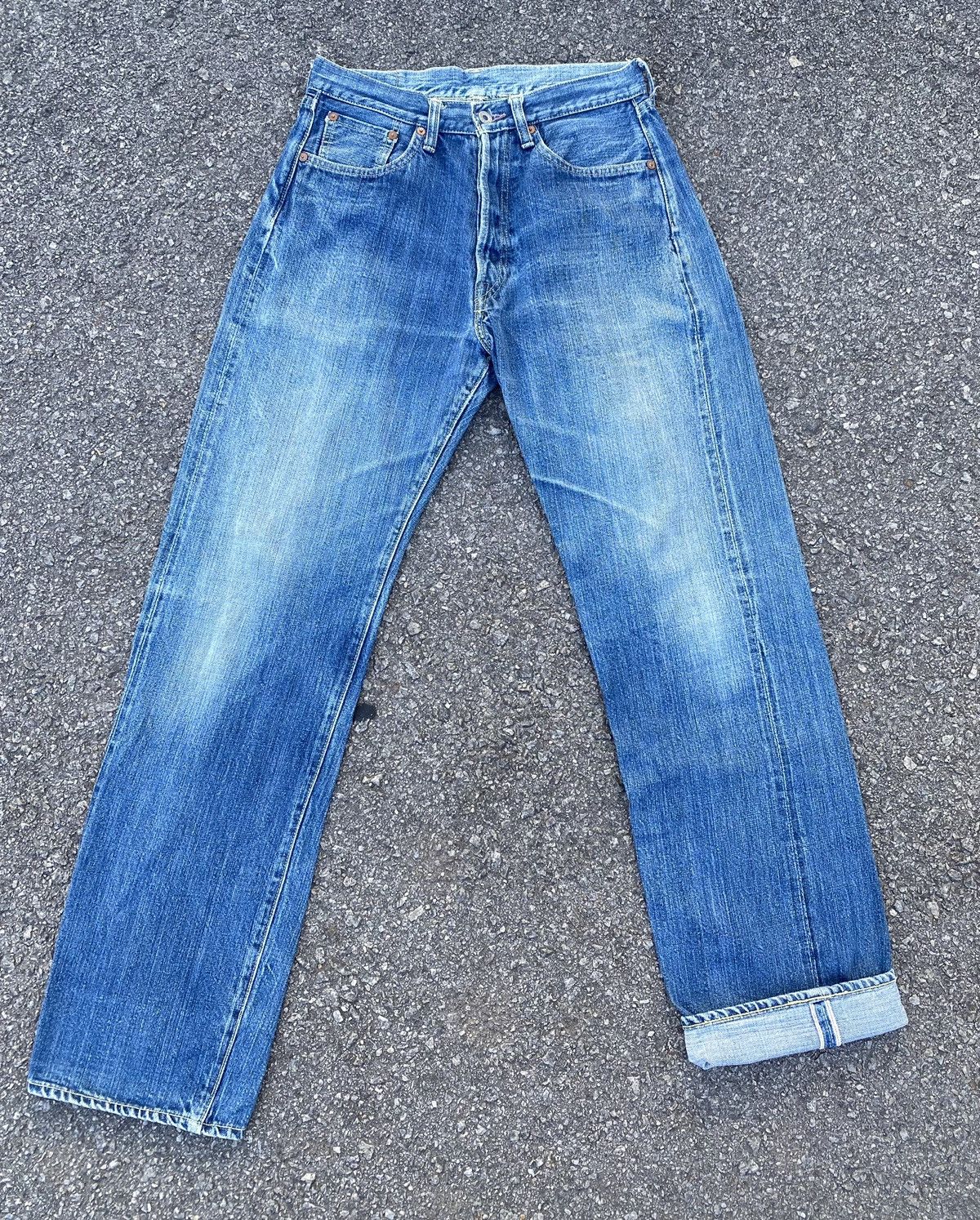 image of Size 30 Vintage Japanese Denime Redline Jeans in Blue, Men's