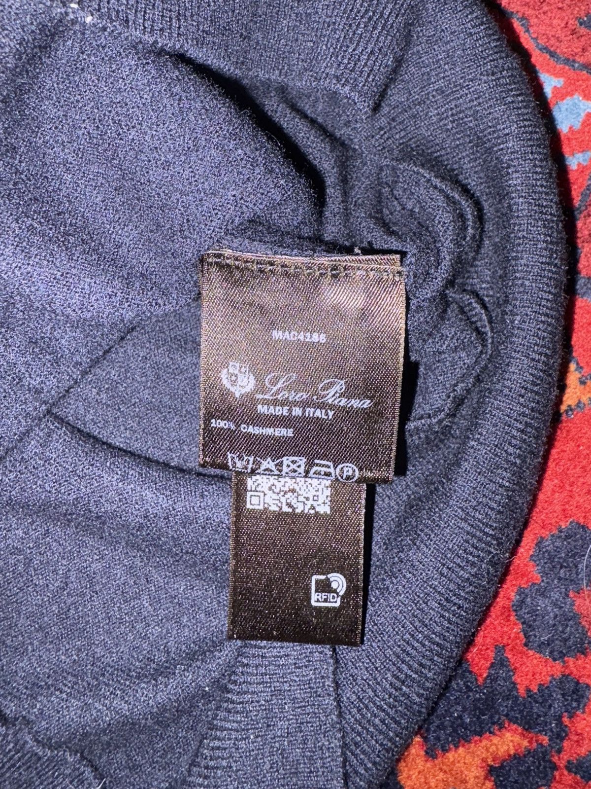 Loro Piana Loro Piana NAVY BLUE Cashmere sweater Size US L / EU 52-54 / 3 - 5 Thumbnail