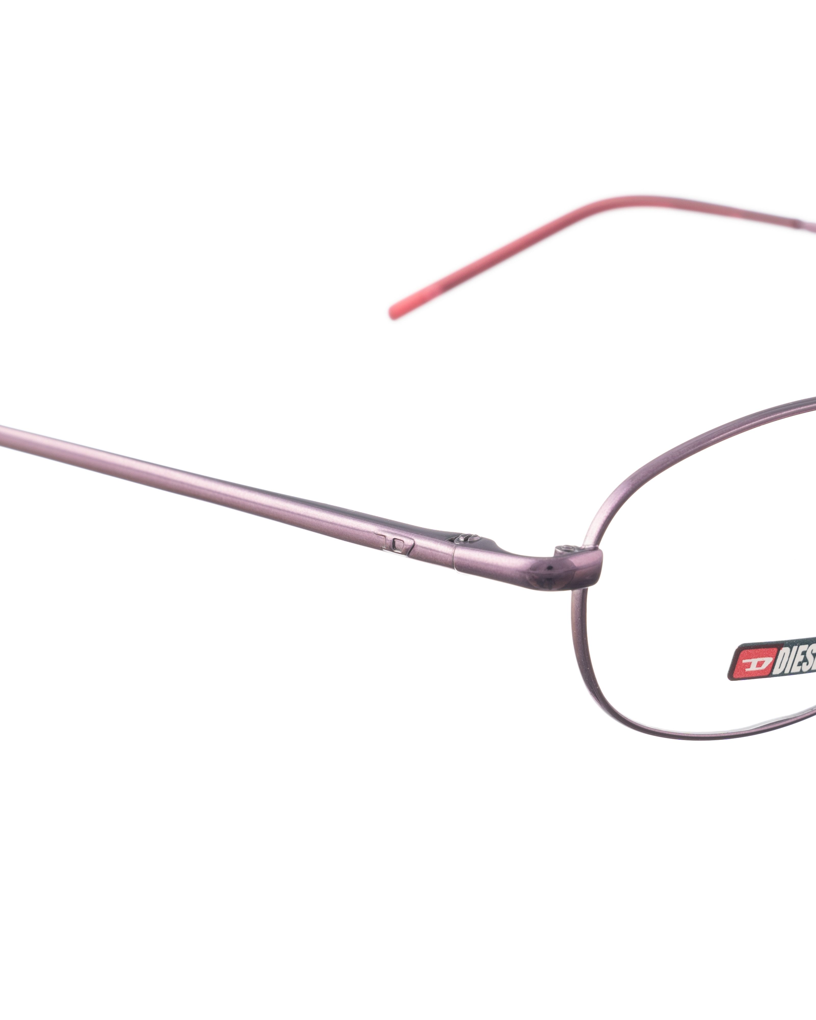 Diesel Diesel 90s Oval Metallic Burgundy Violet Glasses Size ONE SIZE - 3 Thumbnail