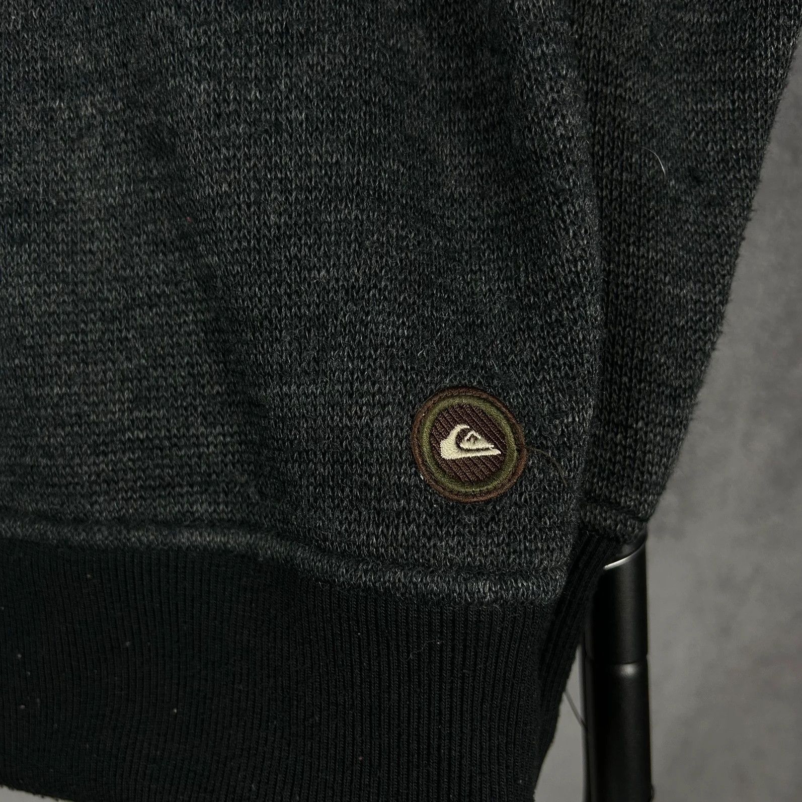 Quiksilver Quiksilver jacket big logo embriordery spellout zip jacket Size US L / EU 52-54 / 3 - 8 Thumbnail