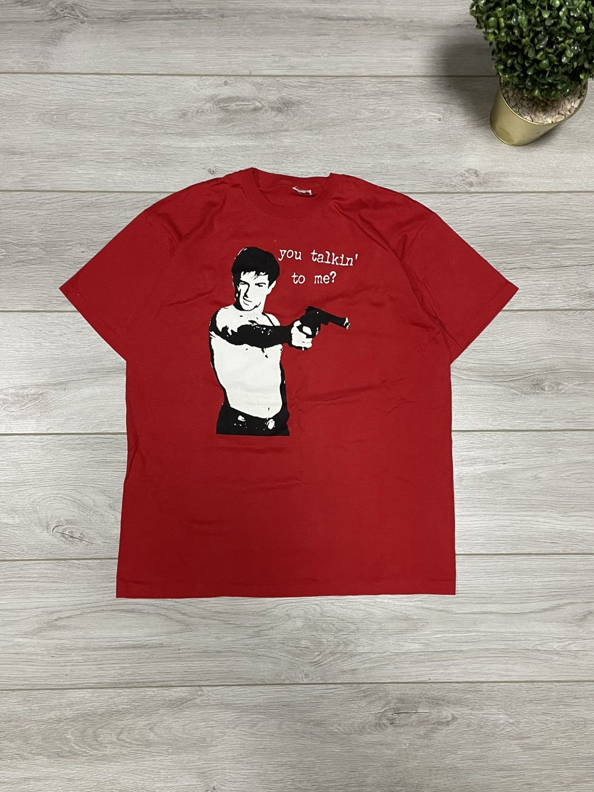 Vintage Vintage 90s Taxi Driver Movie T-shirt "You Talkin' To Me" Size US M / EU 48-50 / 2 - 1 Thumbnail