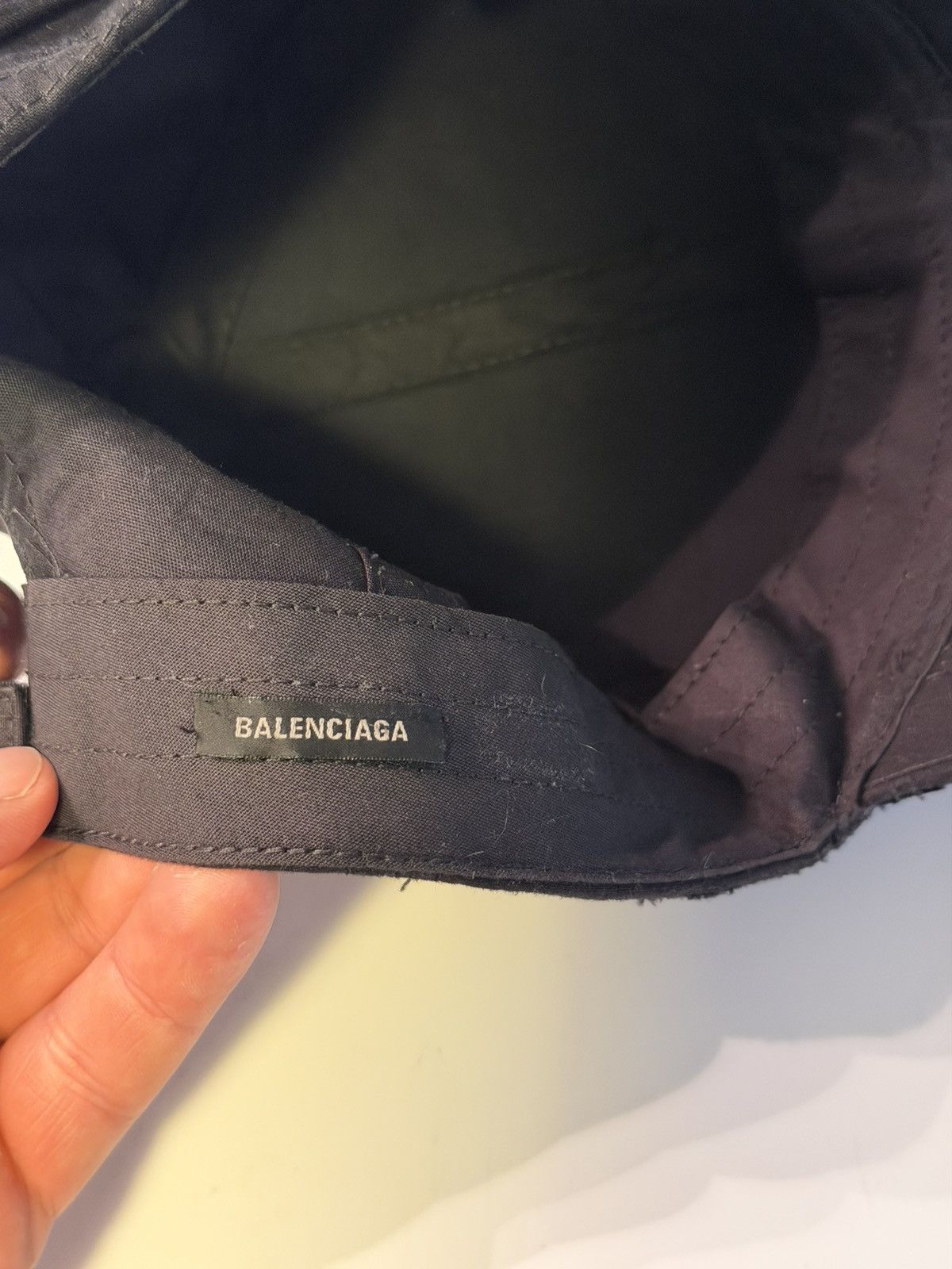 Balenciaga BALENCIAGA DEMNA SPRING 26 DISTRESSED RIPSTOP PIERCING CAP Size ONE SIZE - 10 Thumbnail