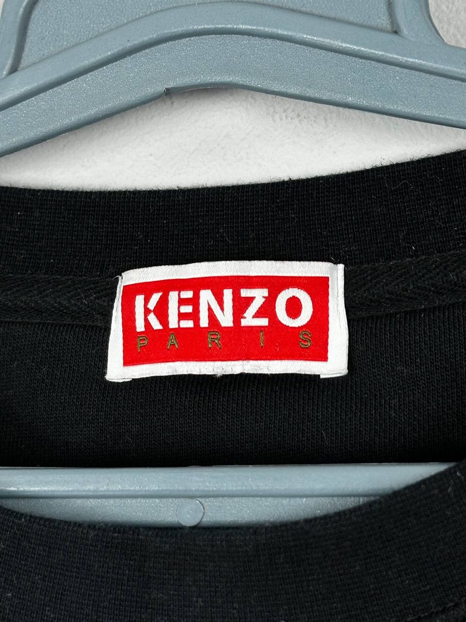 Kenzo Kenzo Paris Black Big Logo Silver Tiger Sweatshirt Size US L / EU 52-54 / 3 - 6 Thumbnail