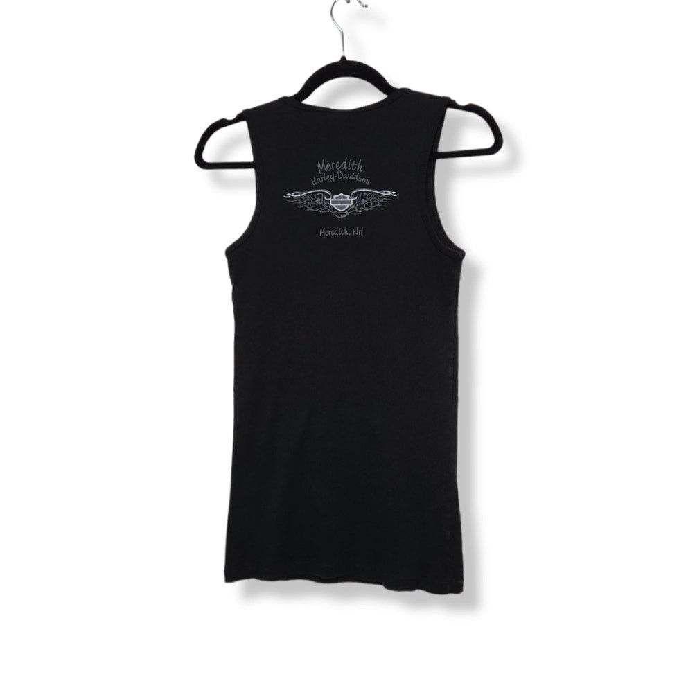 Harley Davidson Harley Davidson Womens Ribbed Tank Top Double Sided Black Size L / US 10 / IT 46 - 6 Thumbnail