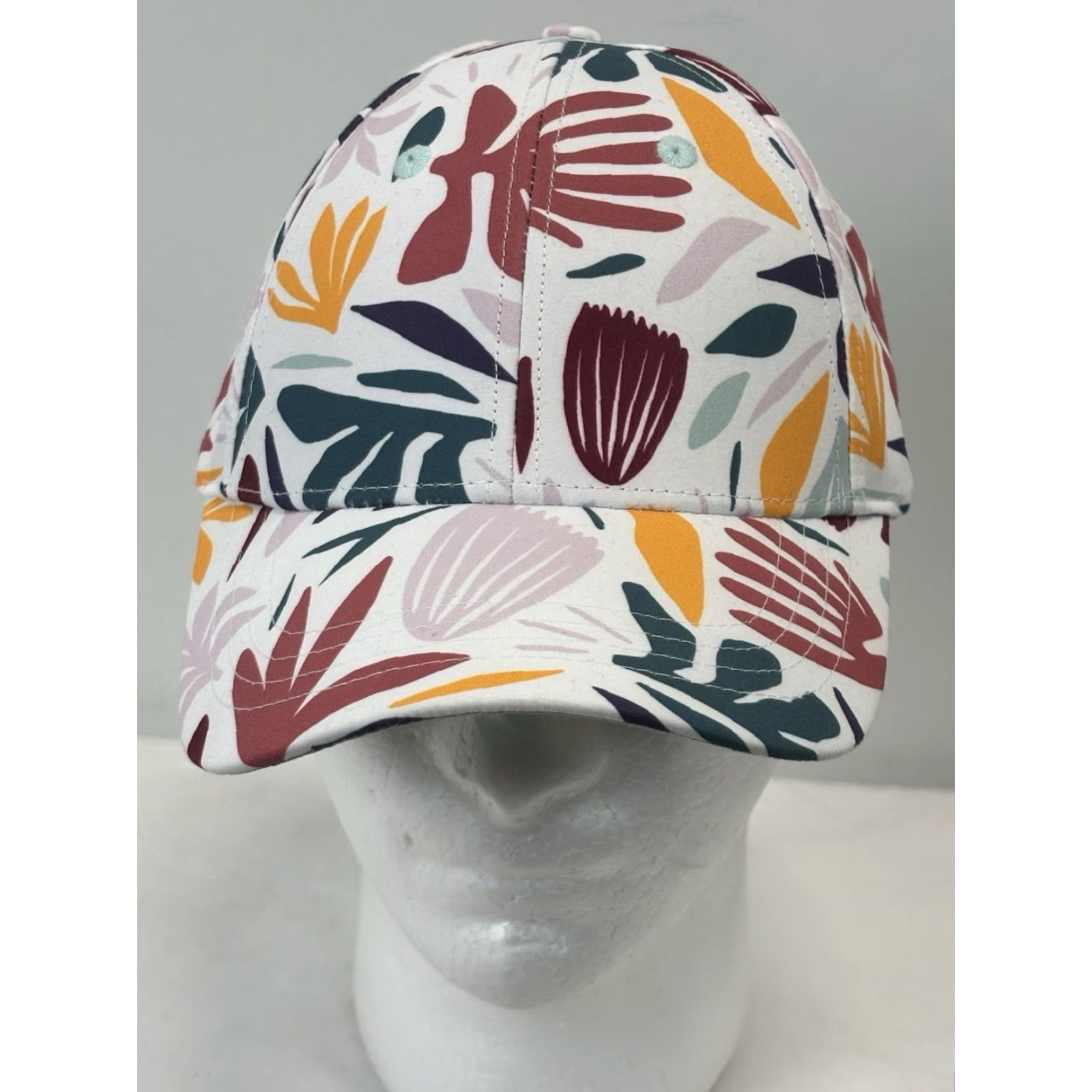 Vintage Gyal Bashy Floral Tropical Baseball Hat Cap Adjustable Vacation Cruise Size ONE SIZE - 2 Thumbnail