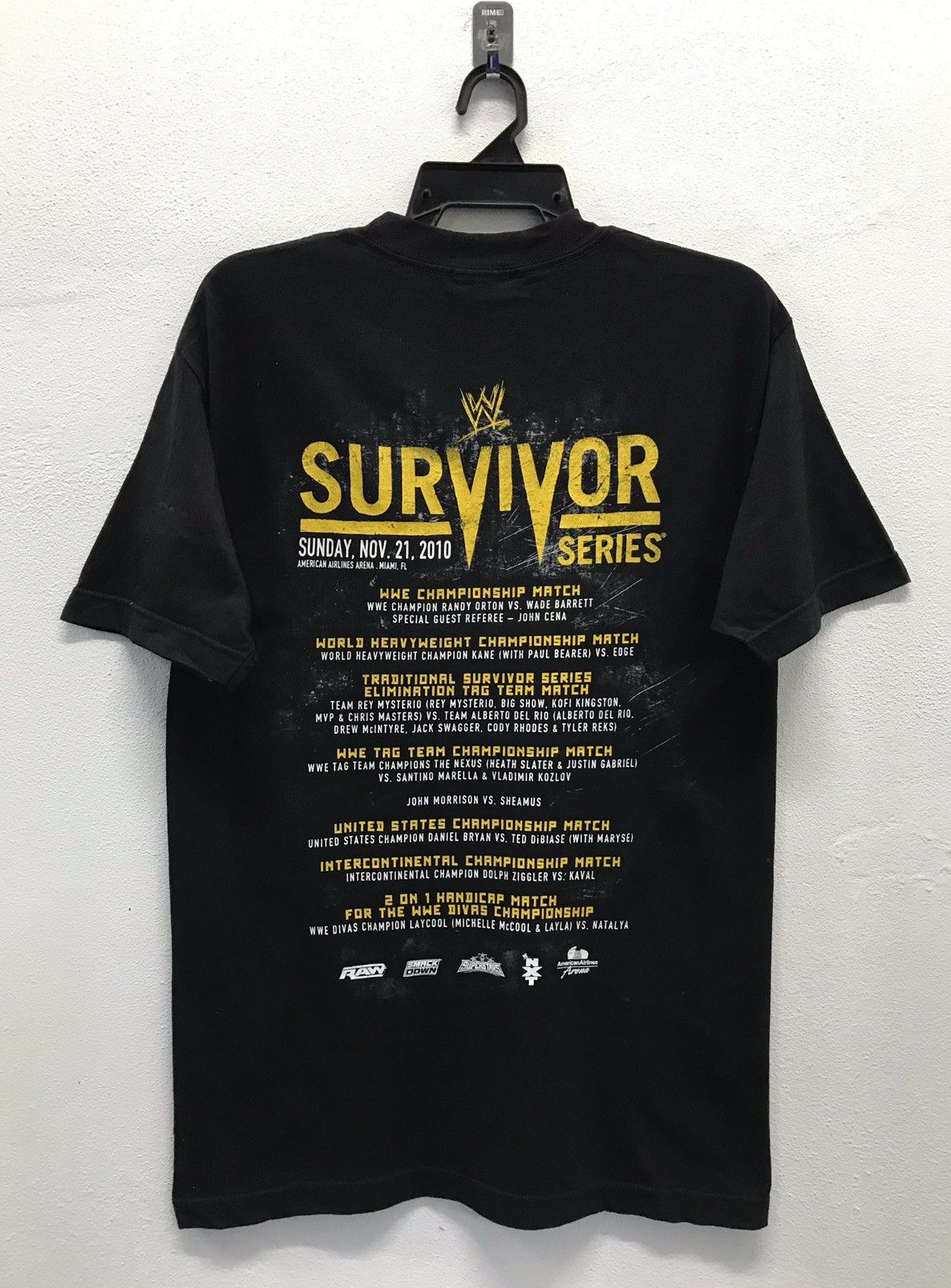 Vintage × WWE × WWF Vintage WWE Survivor 2010 Series Shirt Size US M / EU 48-50 / 2 - 2 Thumbnail