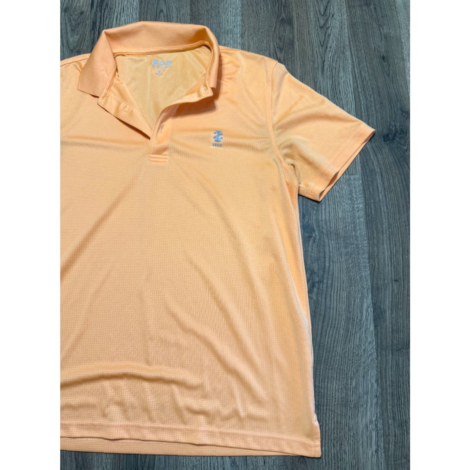 Izod IZOD Polo Shirt Men's Medium Orange Short Sleeve, Collared, Solid, Casual, Basic Style, Regular Fit, Machine Washable, Free Return, IZOD Size M / US 6-8 / IT 42-44 - 3 Thumbnail