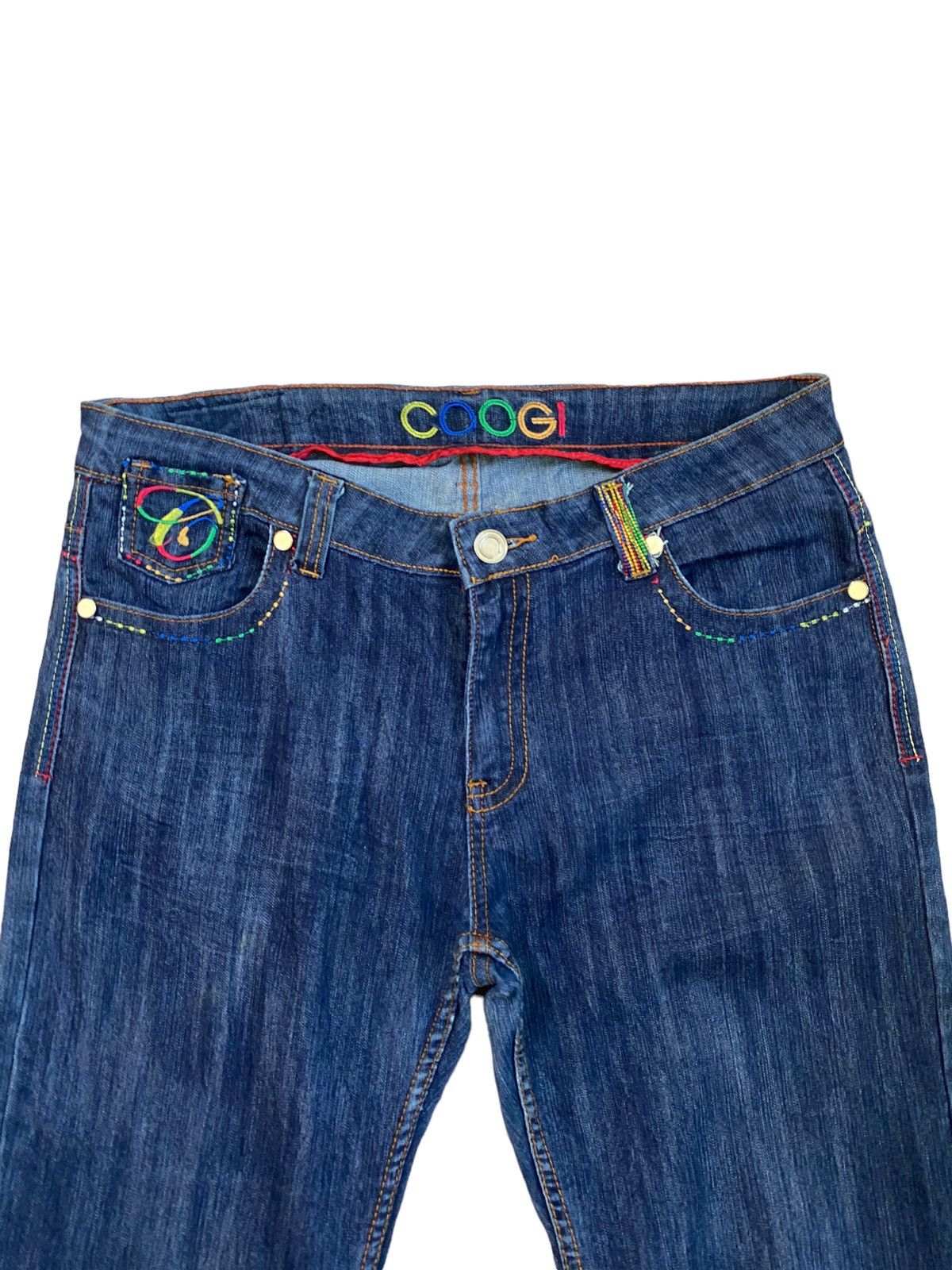 Coogi Vintage Coogi Blue Multicolour Denim Jeans Size US 35 - 3 Thumbnail