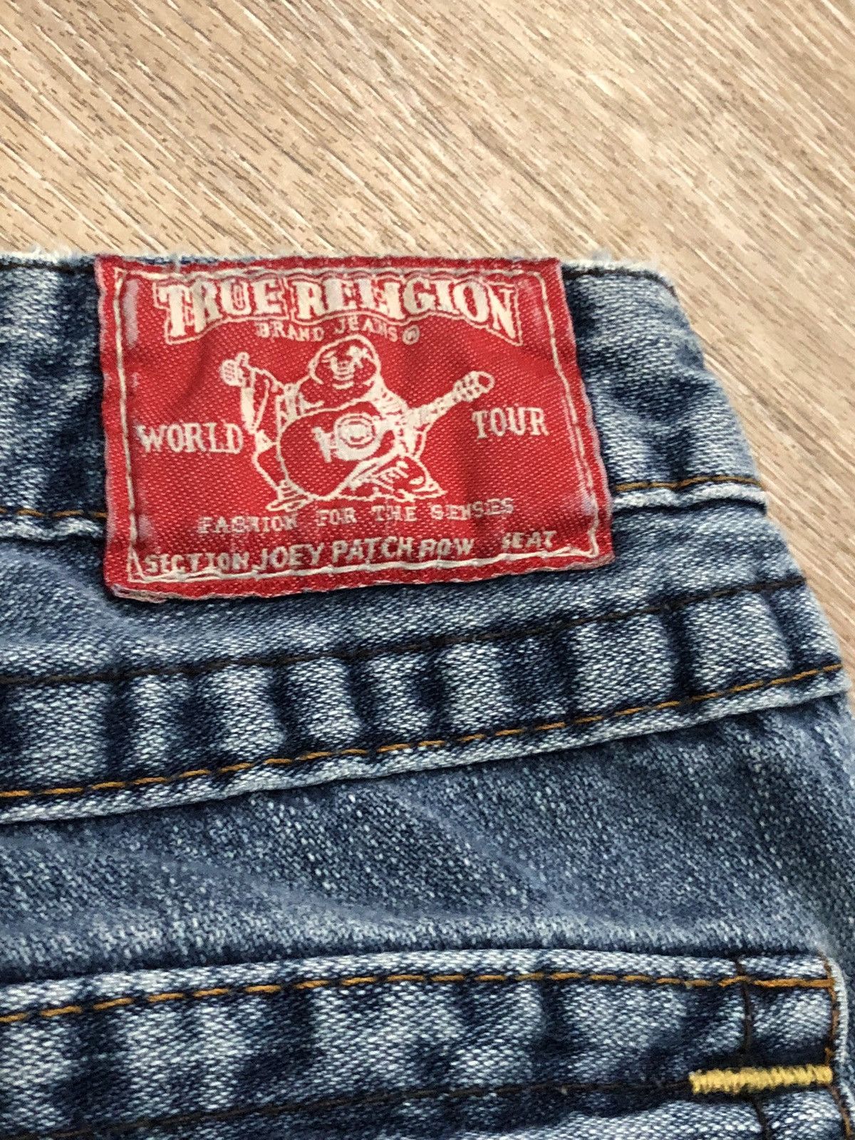 True Religion Vtg Y2K True Religion Patchwork Flared Jeans Size 28" / US 6 / IT 42 - 5 Thumbnail