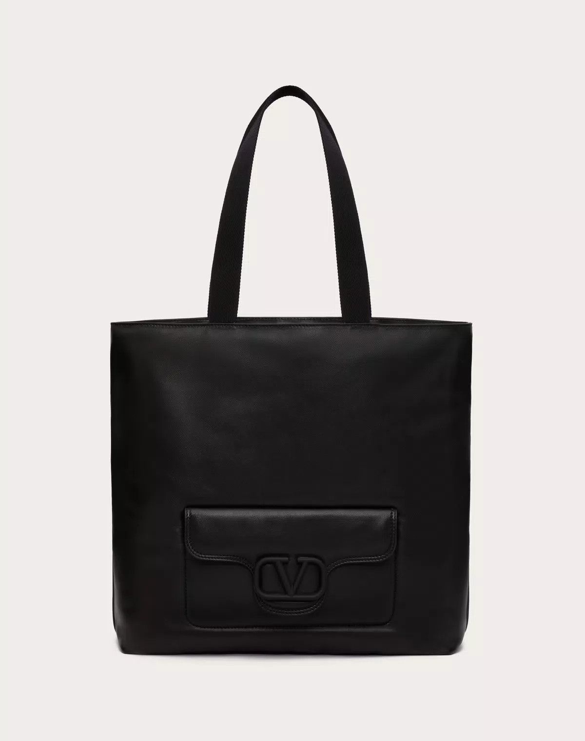 Valentino oc11z0725 Size: OS/Nappa Leather Shopper in Black Size ONE SIZE - 1 Thumbnail