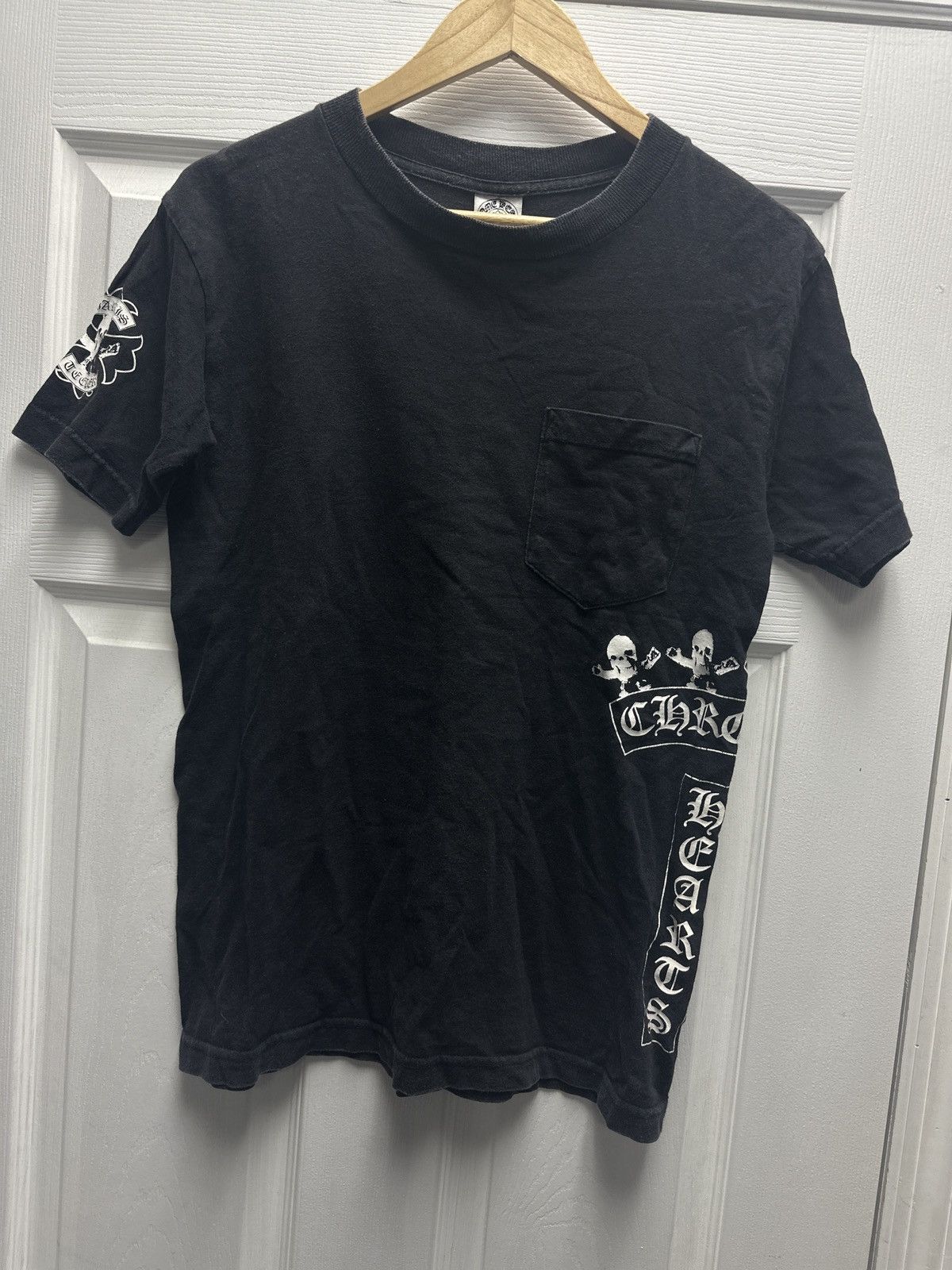 image of Chrome Hearts Foti T Bar Tee in Black, Men's (Size Small)