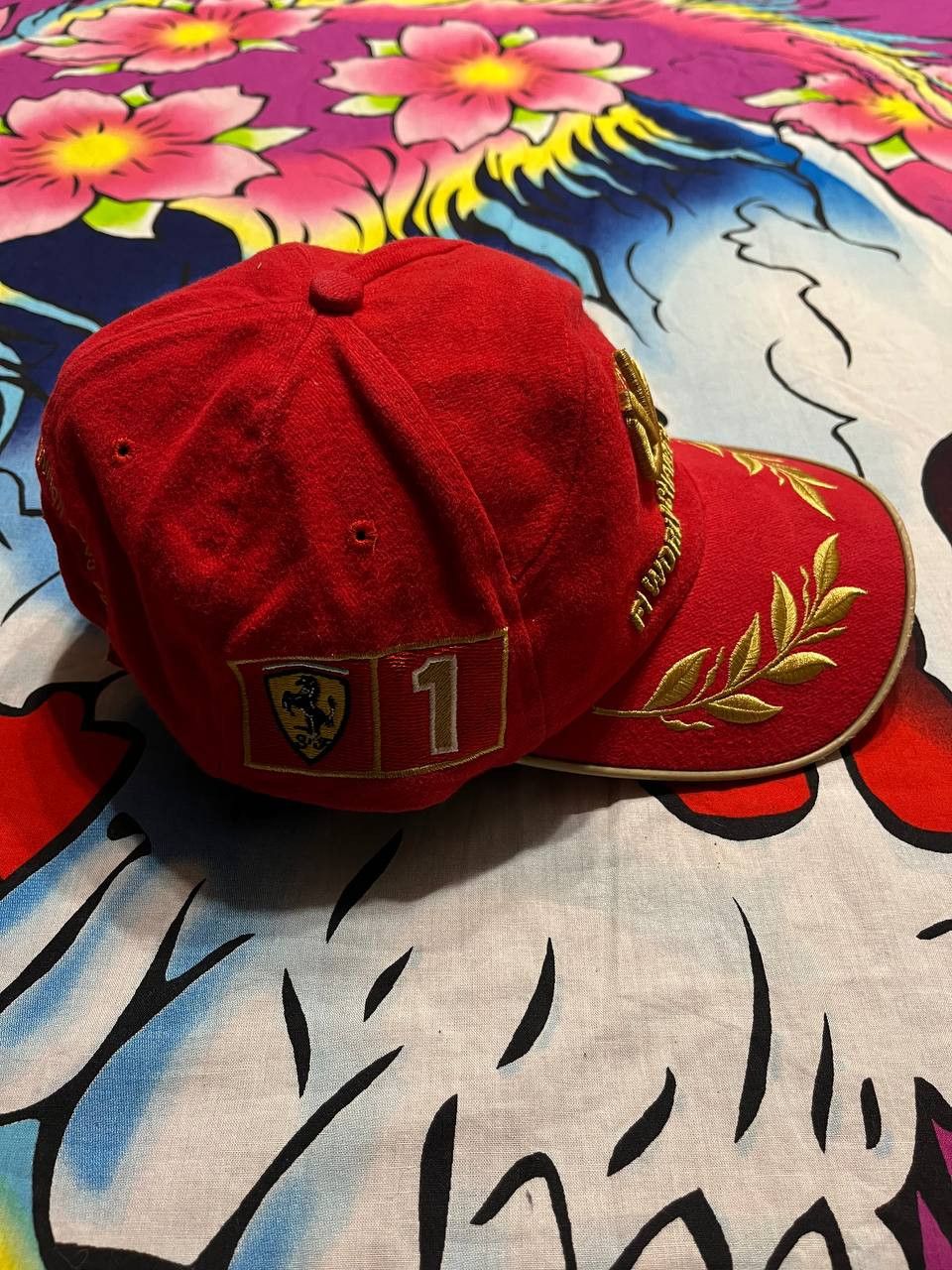 Ferrari × Formula 1 × Vintage Vintage Michael Schumacher 1995 Embroidered Logo Cap 90s Size ONE SIZE - 3 Thumbnail