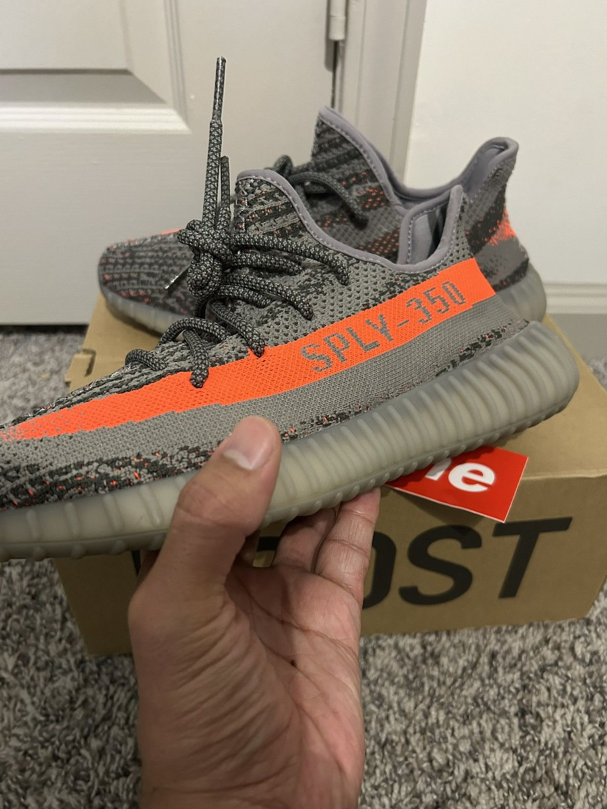 Adidas Men’s Size 8.5 Adidas Yeezy Boost 350 V2 2016 Used Beluga Size US 8.5 / EU 41-42 - 3 Thumbnail