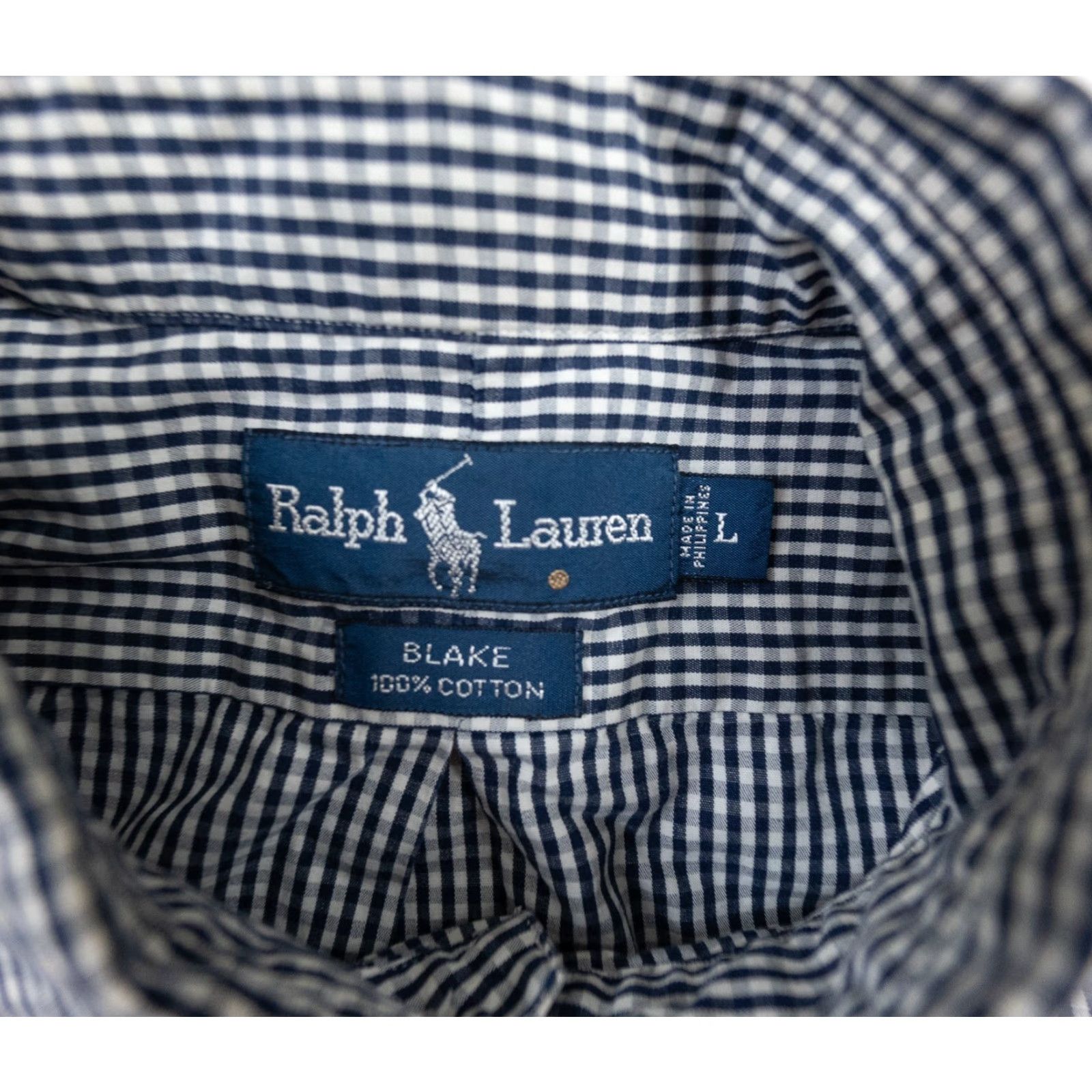 Ralph Lauren Ralph Lauren Shirt Men Large Blue Navy Blake Long Sleeve Button-Down Check Size US L / EU 52-54 / 3 - 6 Thumbnail