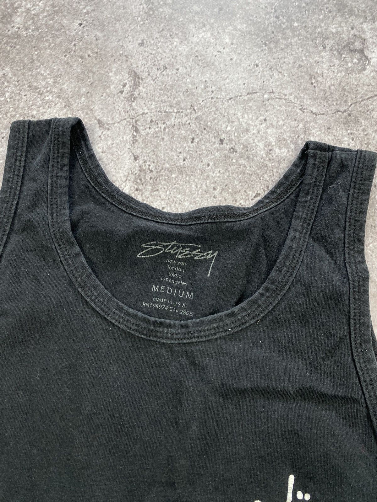 Stussy × Vintage Vintage Stussy Oversize Tank Top Y2K MADE IN USA Size US M / EU 48-50 / 2 - 5 Thumbnail