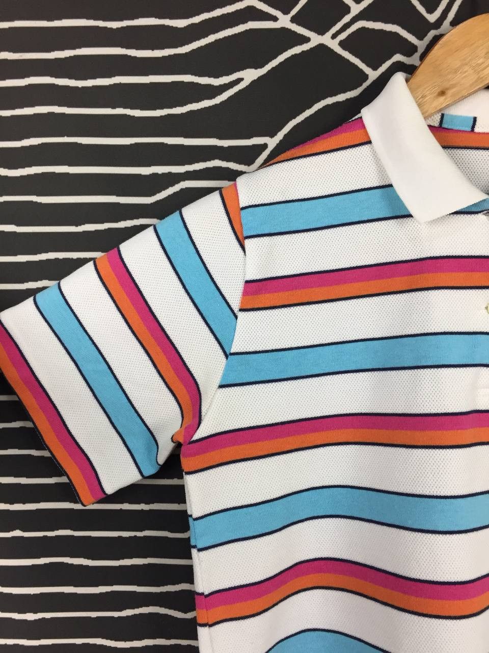Other Vtg 90s Arnold Palmer Color Block Stripe Perforated Polo Tee Size US S / EU 44-46 / 1 - 6 Thumbnail