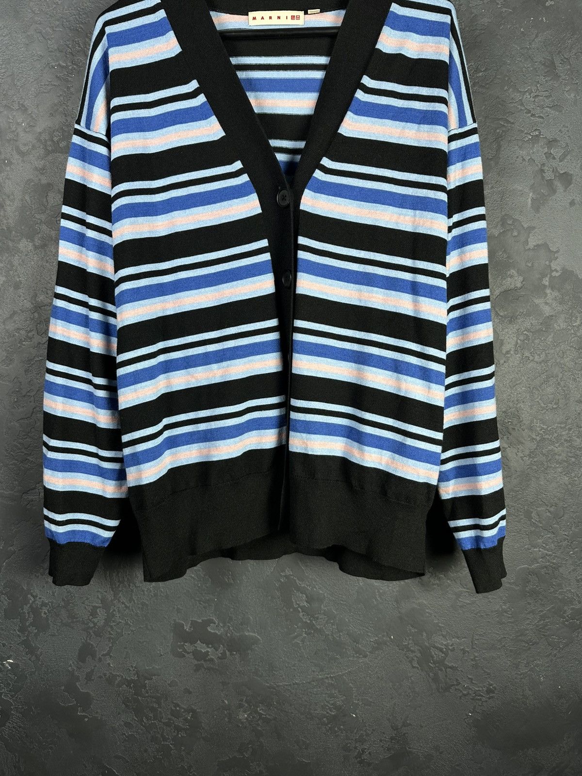 Marni × Uniqlo MARNI X Uniqlo Wool Striped Cardigan Sweater Men’s Size M Size US M / EU 48-50 / 2 - 3 Thumbnail
