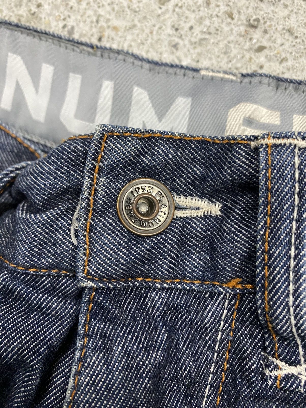 Fubu Fubu platinum raw denim jeans jnco southpole hip hop baggy Size US 34 / EU 50 - 11 Thumbnail